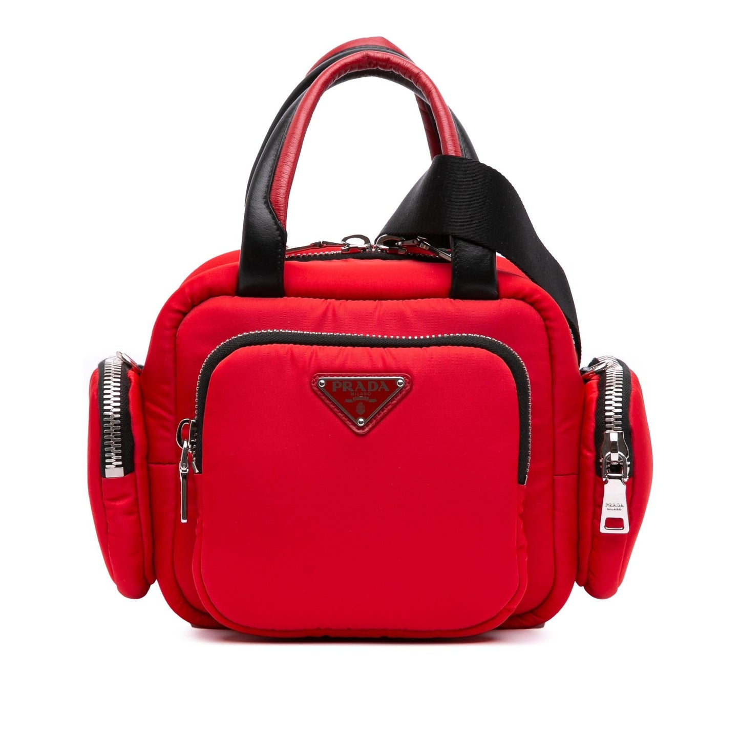 Prada Tessuto Pocket Top Handle Cargo Bag