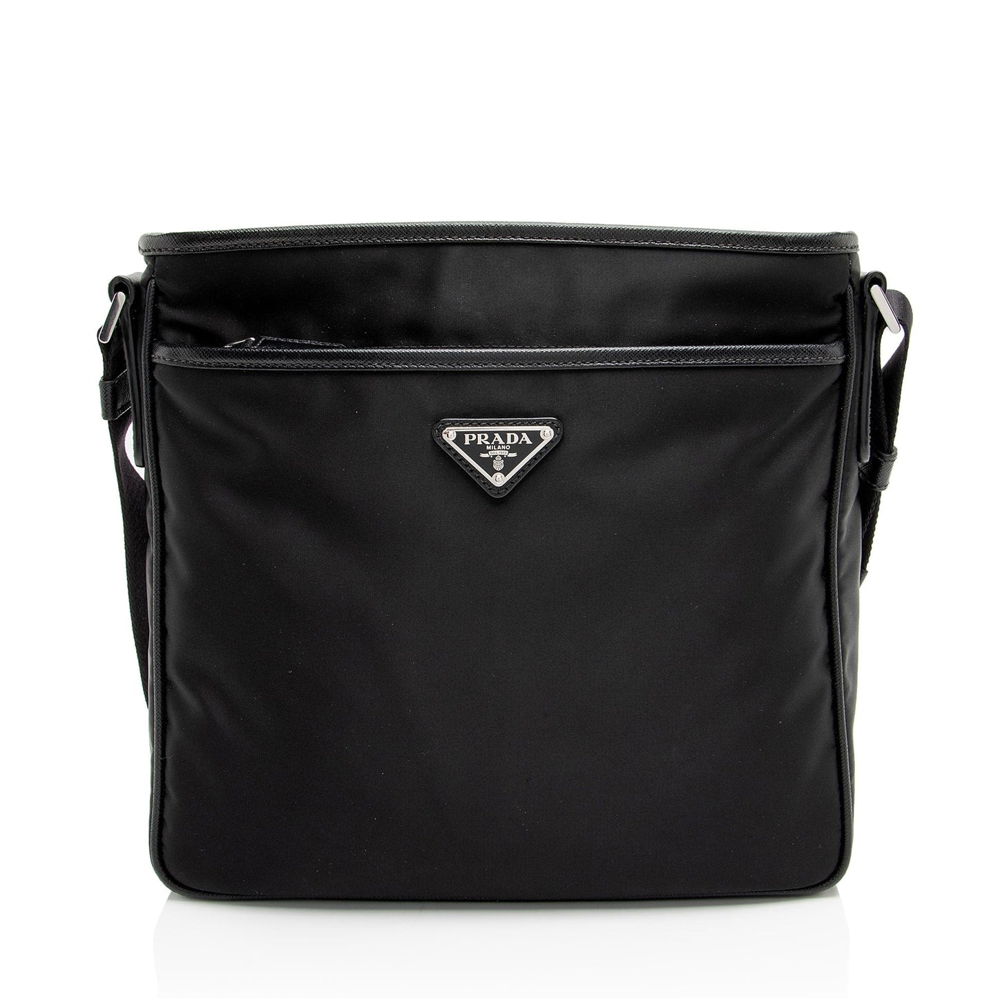 Prada Tessuto Saffiano Flat Messenger