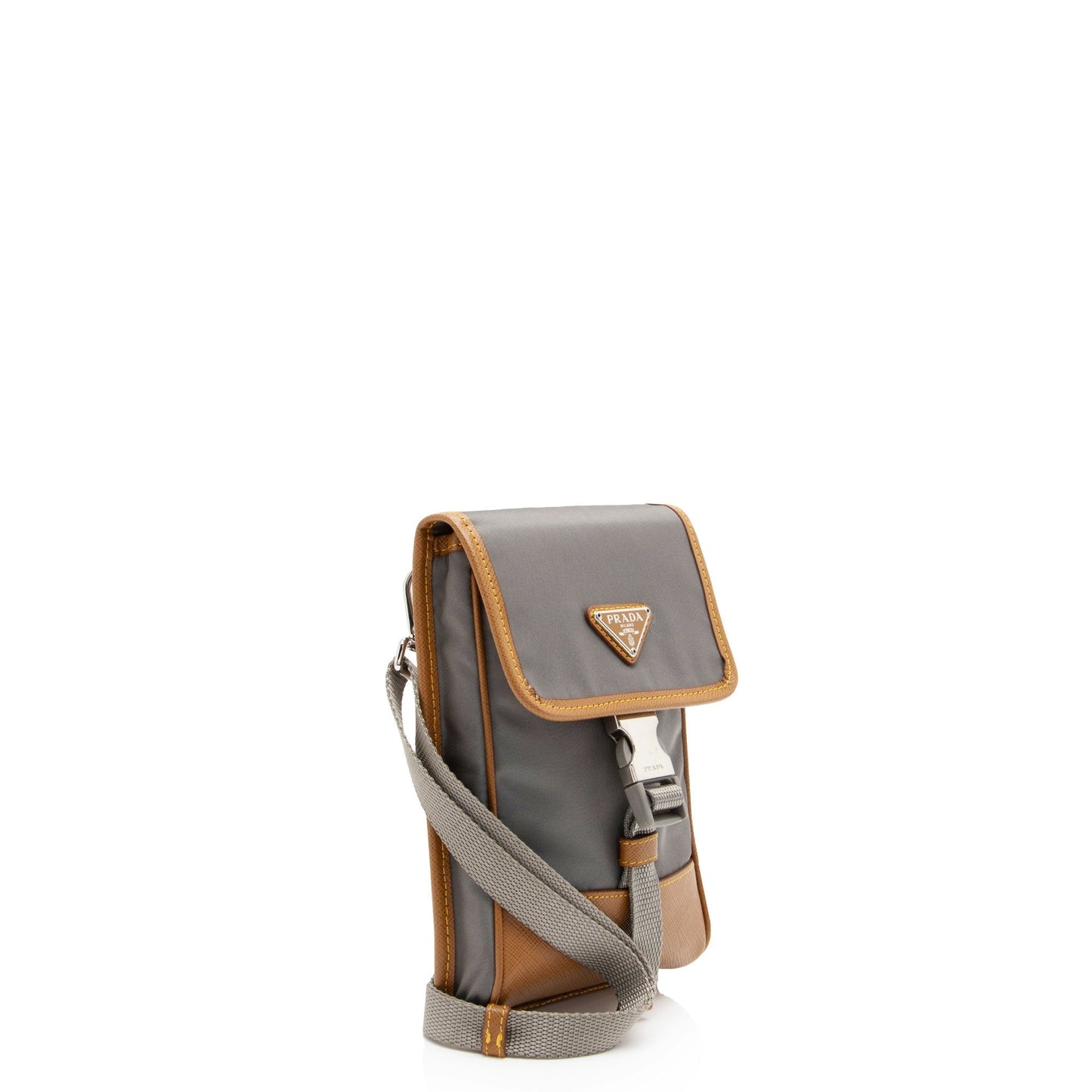 Prada Tessuto Saffiano Phone Crossbody (SHF-Ho2RHY)