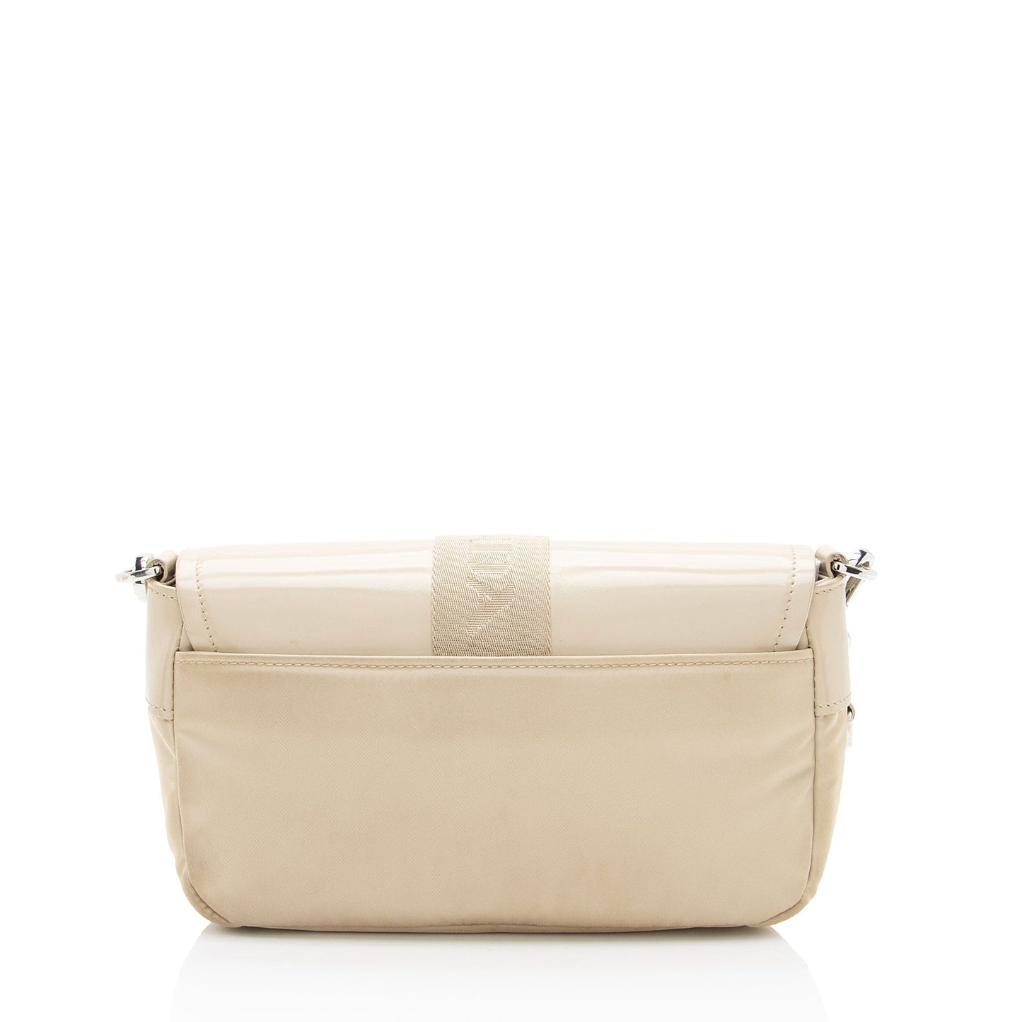 Prada Tessuto Spazzolato Buckle Crossbody