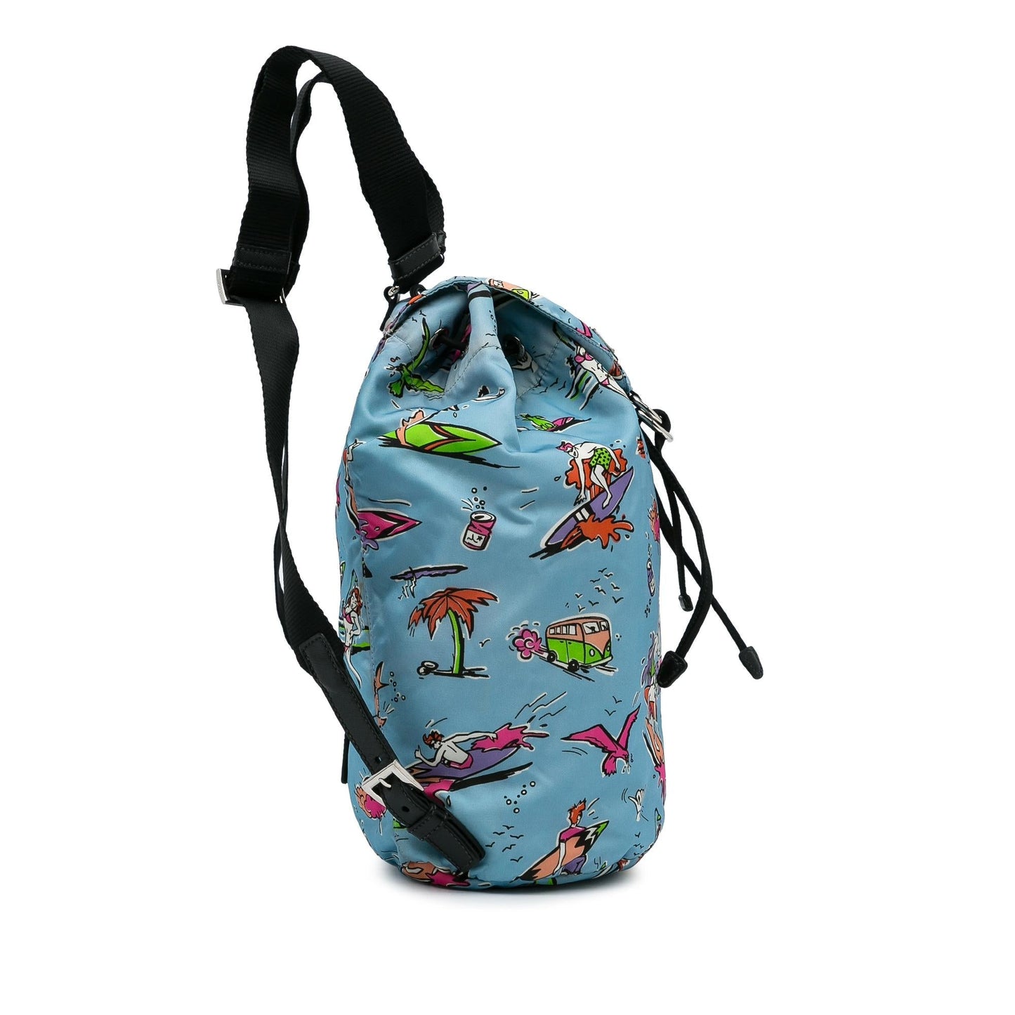 Prada Tessuto Stampato Drawstring Backpack (SHG-3TIk86)