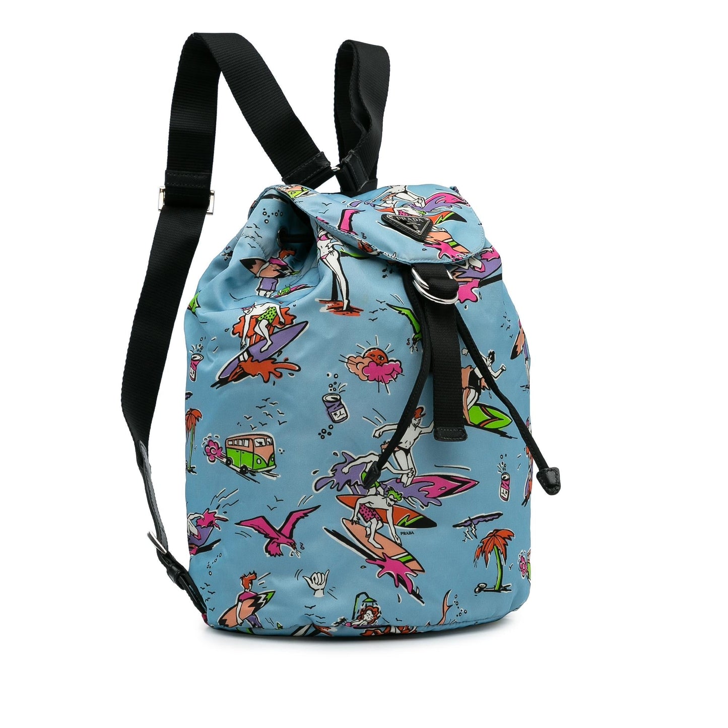 Prada Tessuto Stampato Drawstring Backpack (SHG-3TIk86)