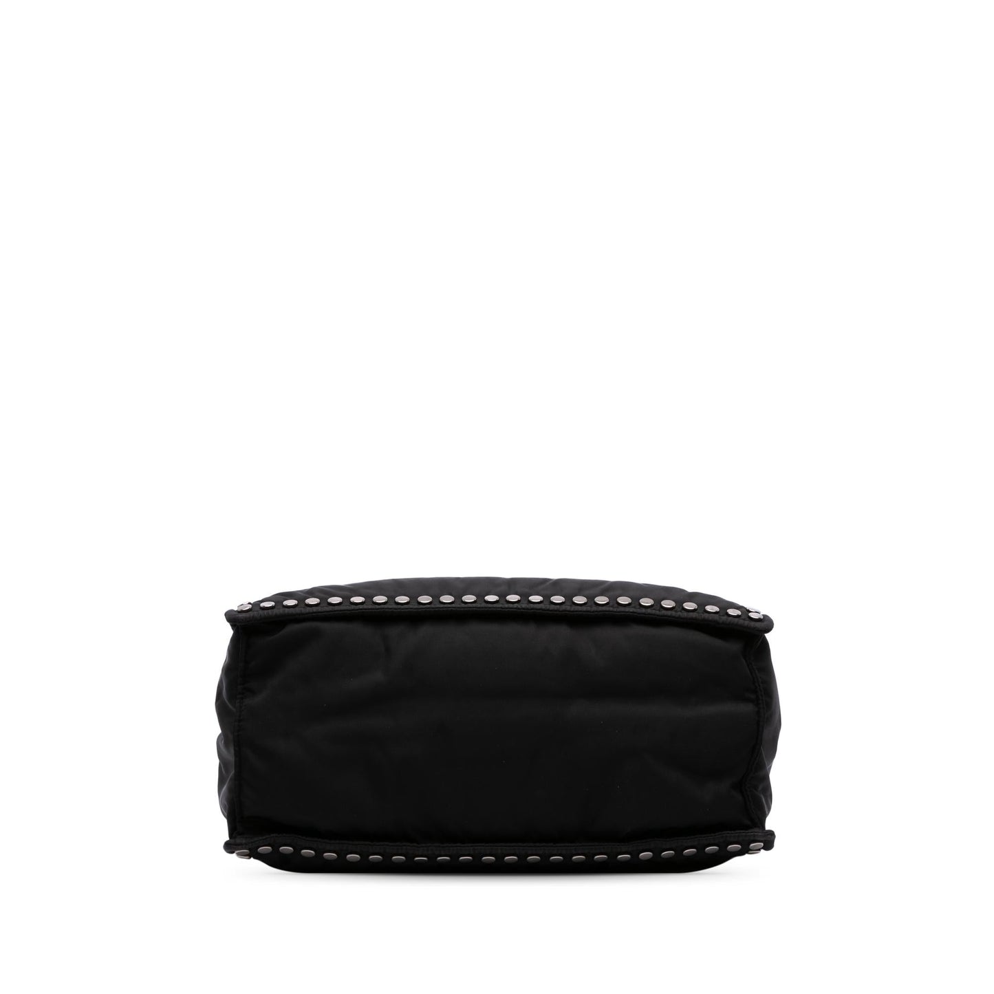 Prada Tessuto Studded Etiquette Tote