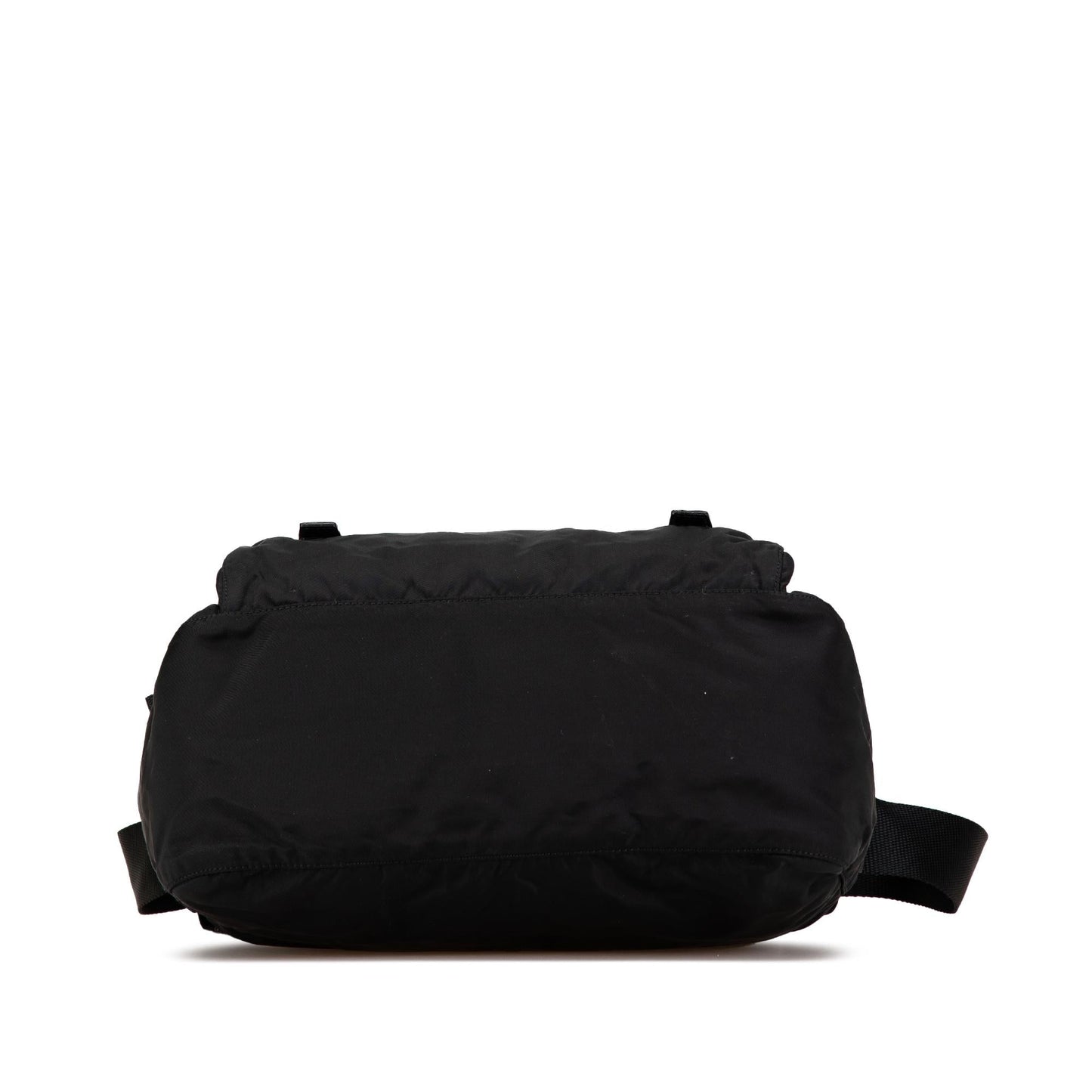 Prada Tessuto Zip Double Buckle Messenger Bag