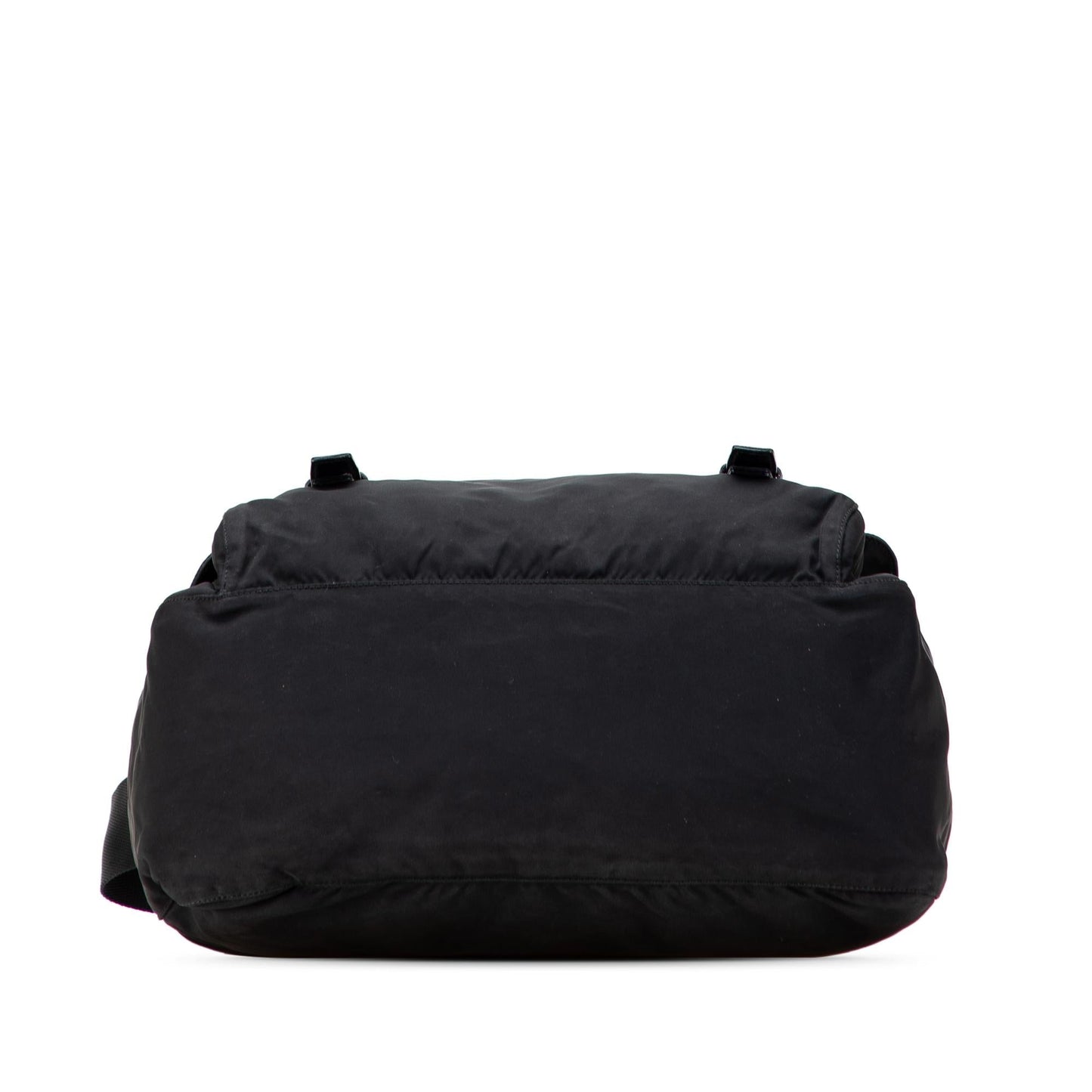 Prada Tessuto Zip Double Buckle Messenger Bag