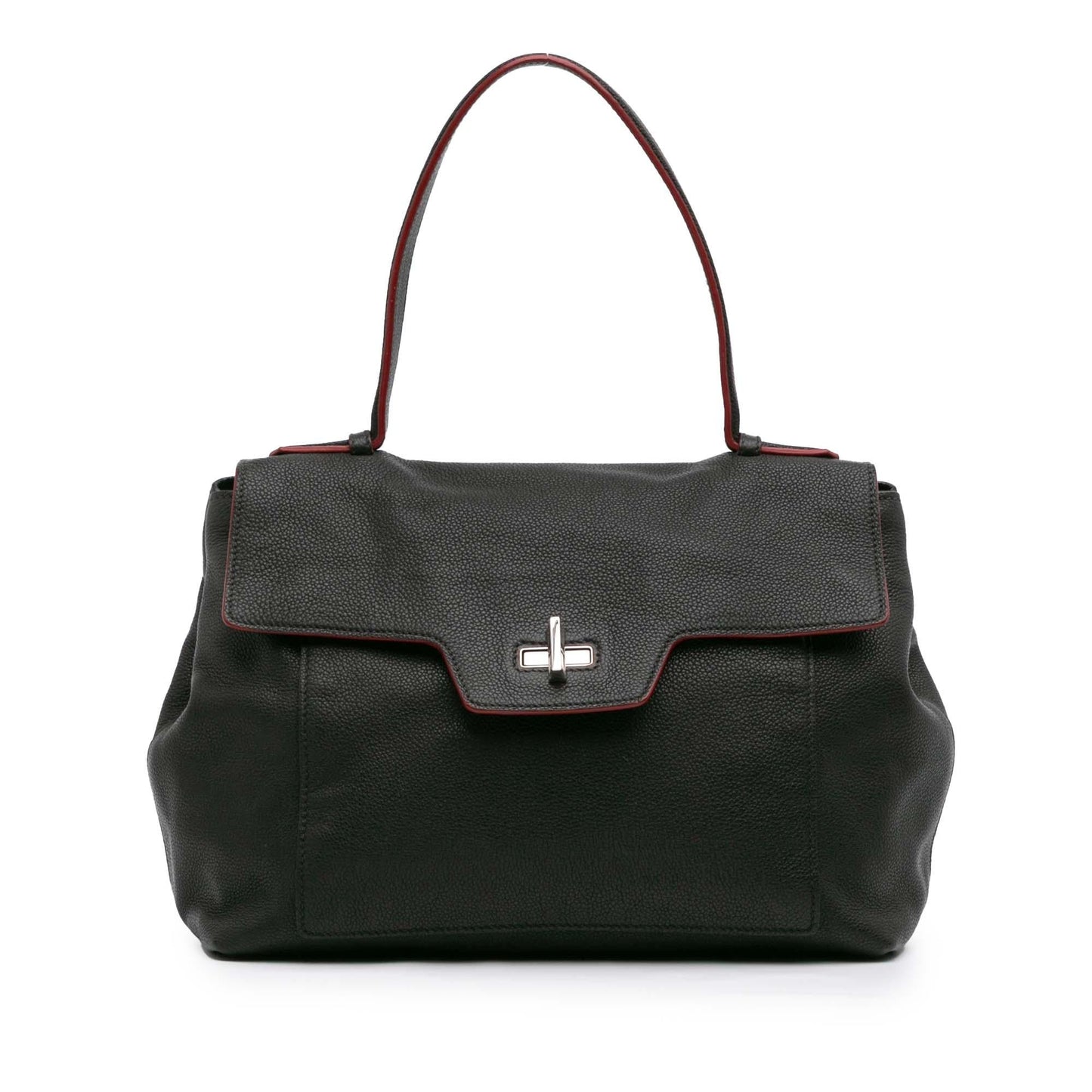 Prada Toro Leather Top Handle Flap Satchel