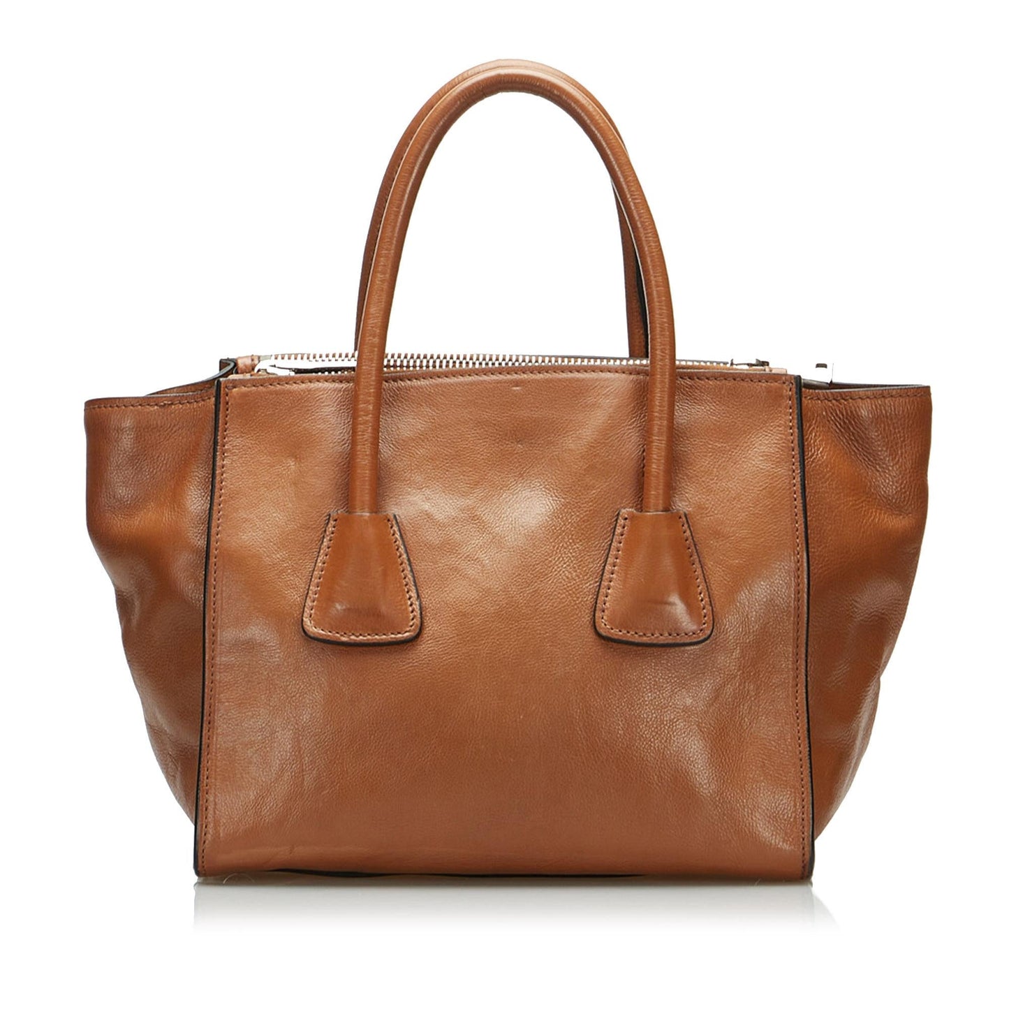 Prada Twin Pocket Leather Handbag (SHG-efObME)