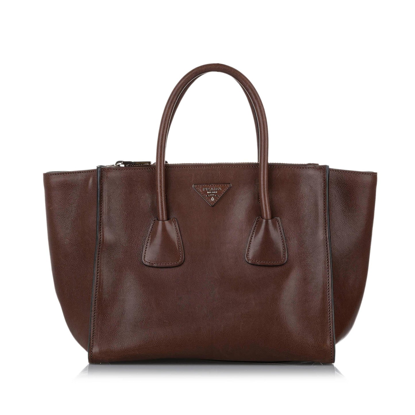 Prada Twin Pocket Leather Satchel (SHG-19129)