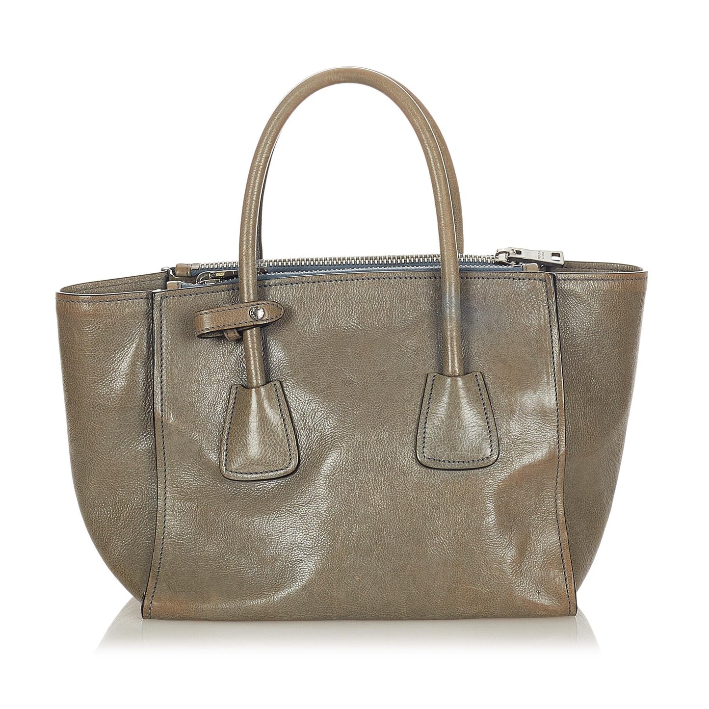 Prada Twin Pocket Leather Satchel (SHG-23322)