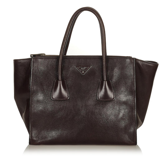 Prada Twin Pocket Leather Satchel Style 31 - Ewore Bags
