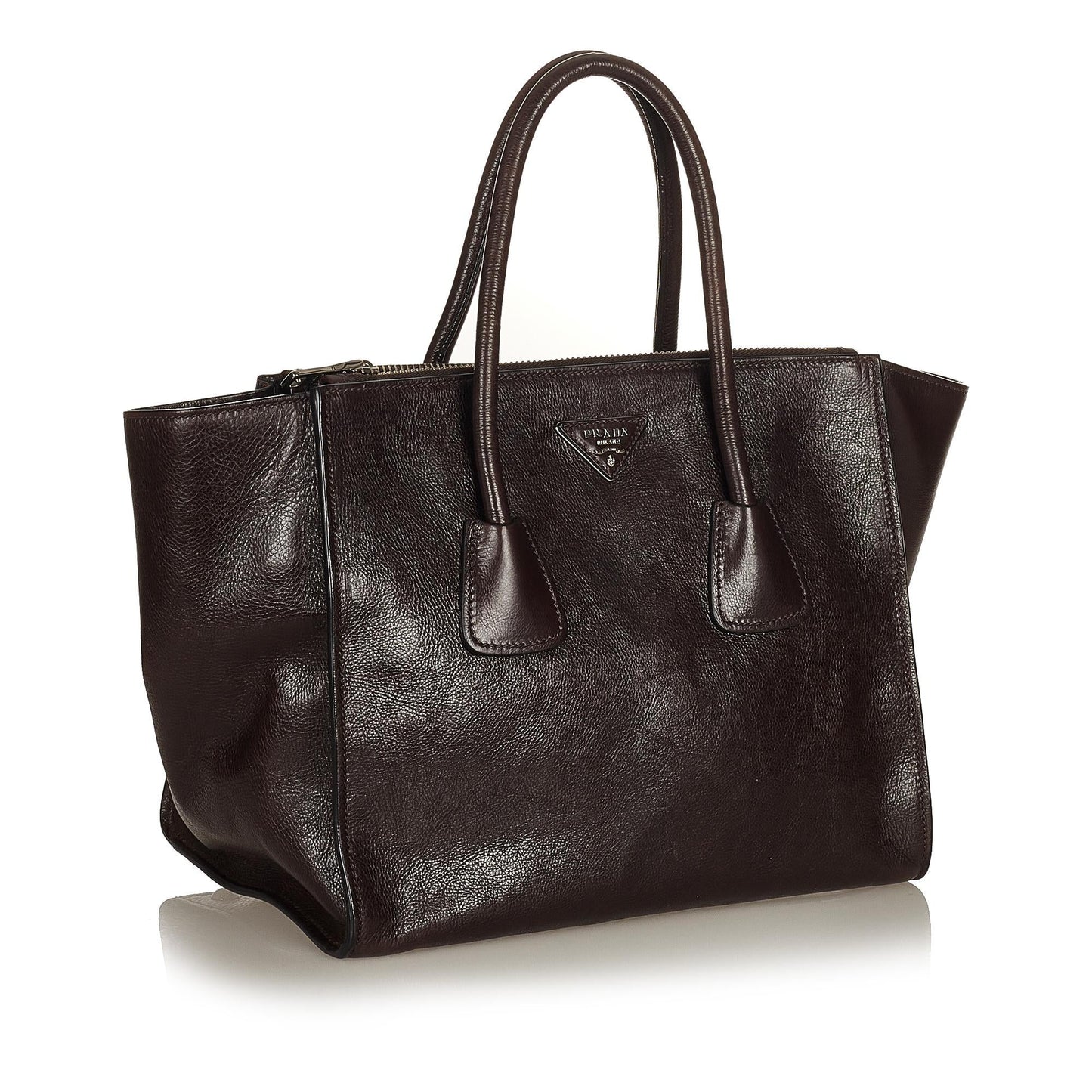 Prada Twin Pocket Leather Satchel (SHG-27087)