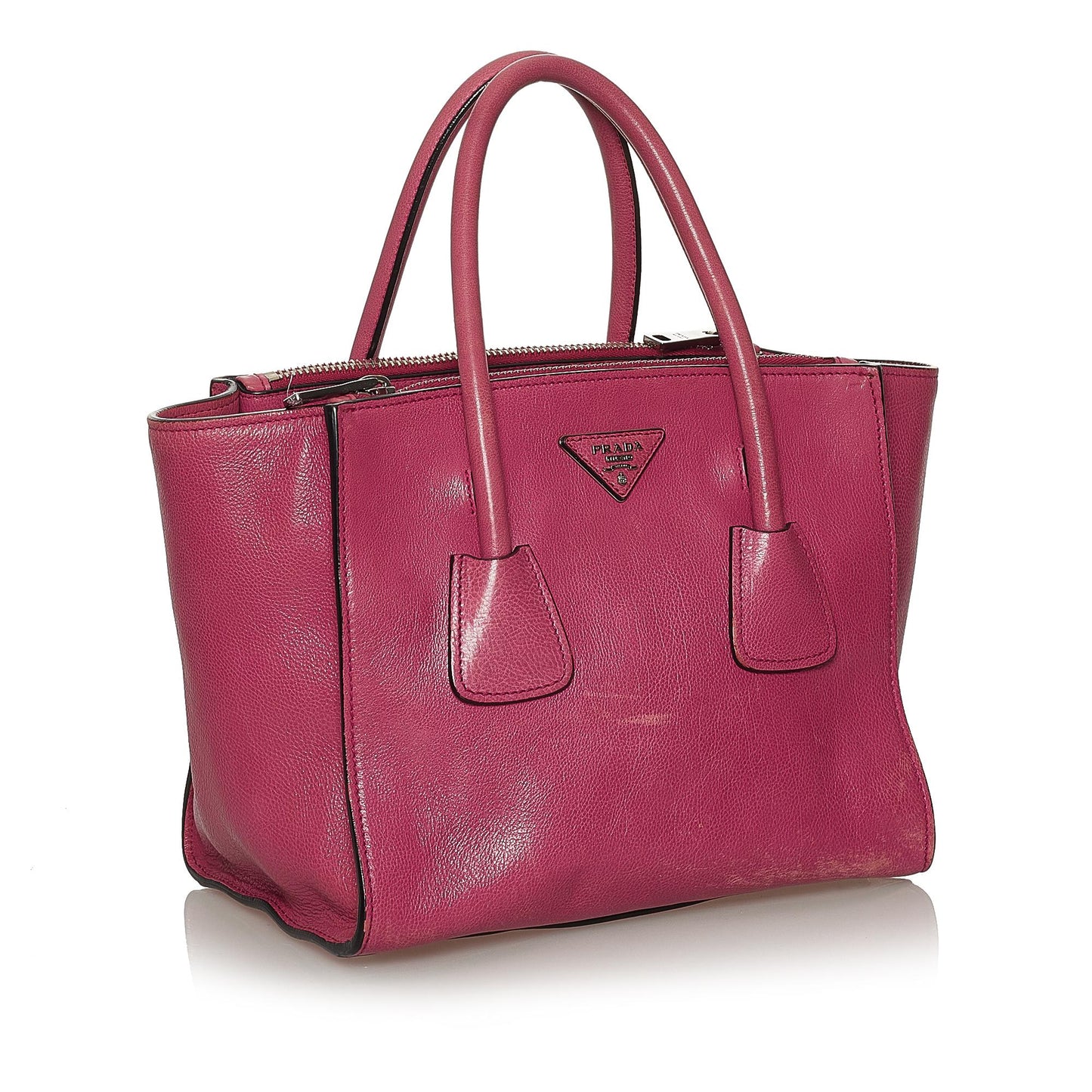 Prada Twin Pocket Leather Satchel (SHG-28484)
