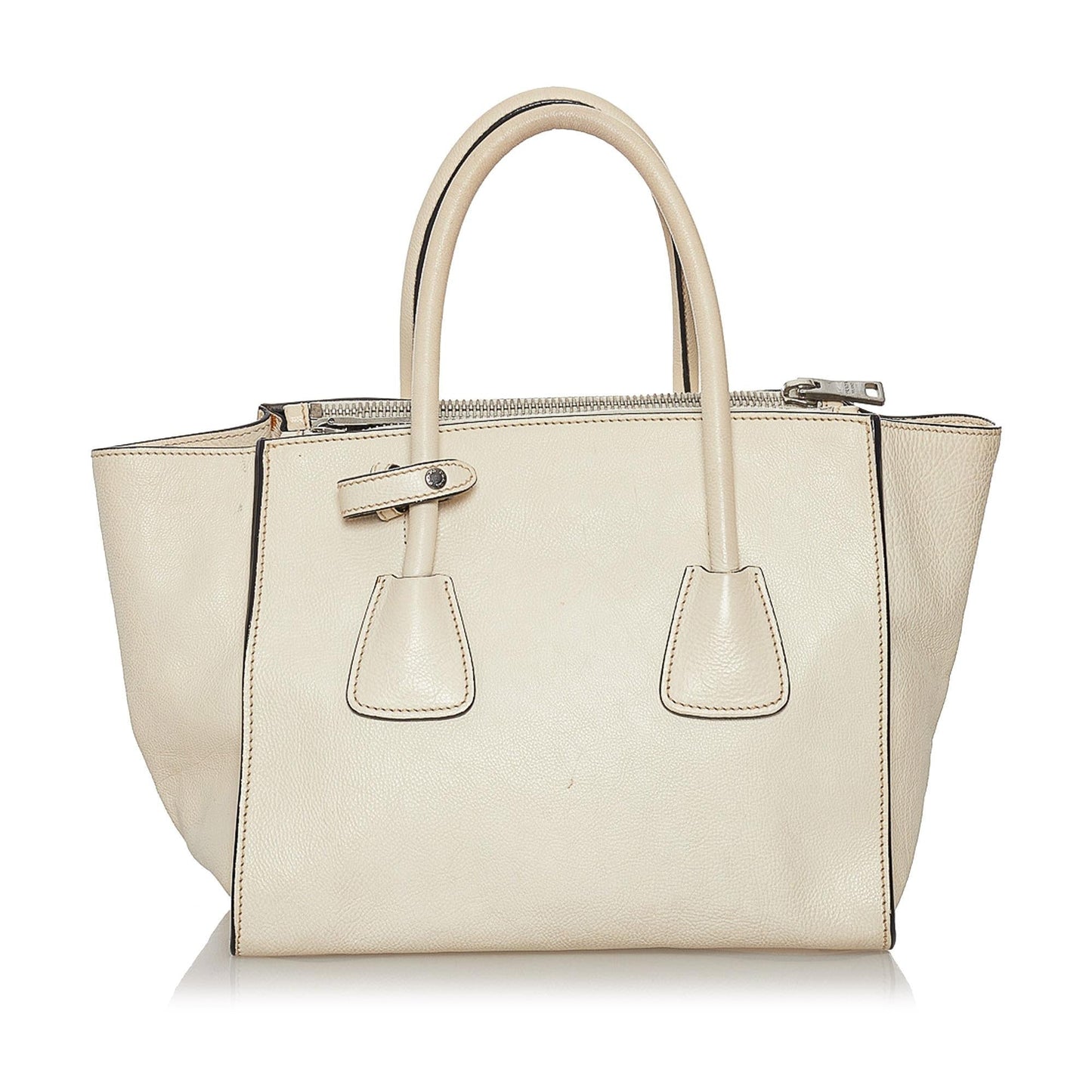 Prada Twin Pocket Leather Satchel (SHG-33296)