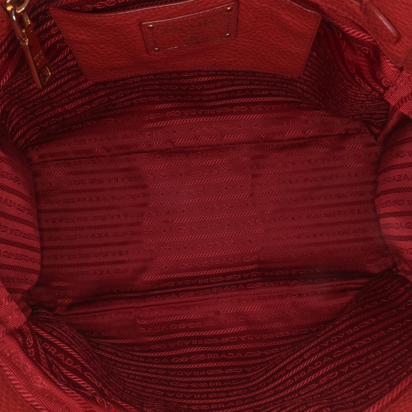 Prada VItello Daino Double Pocket Tote