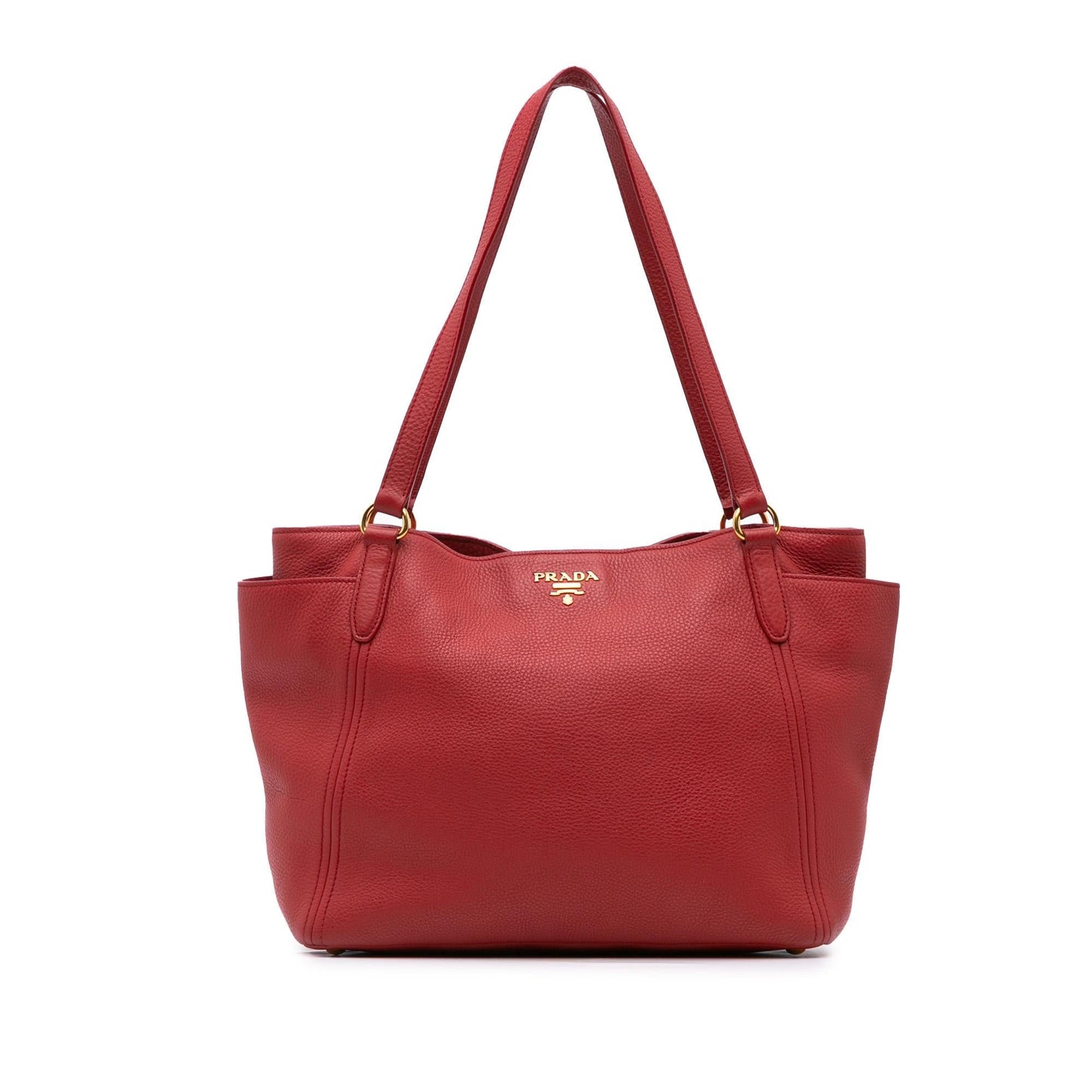 Prada VItello Daino Double Pocket Tote
