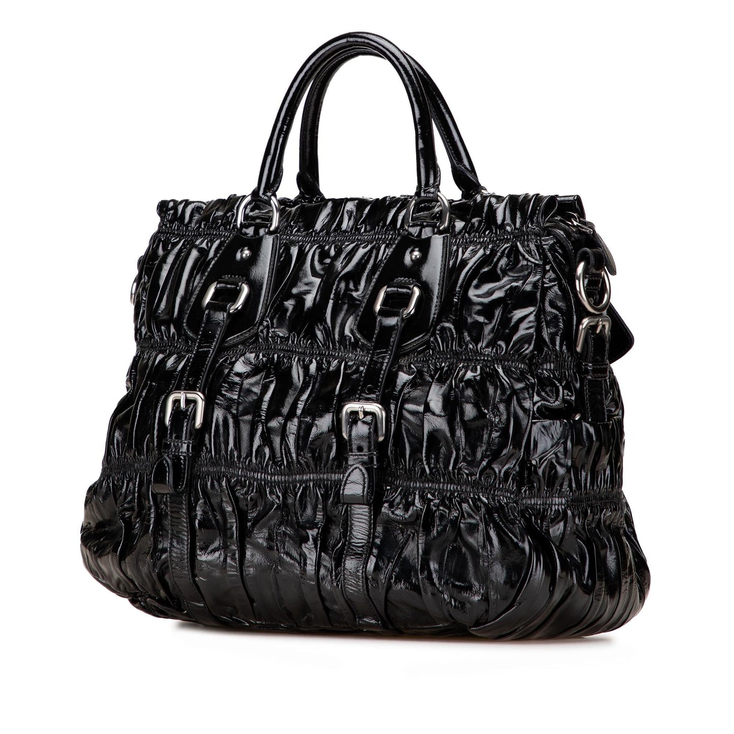 Prada Vernice Gaufre Satchel