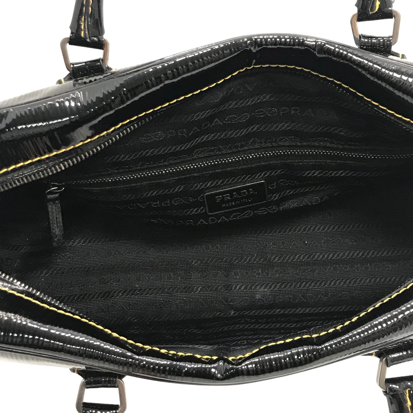 Prada Vernice Old Bowler Bag