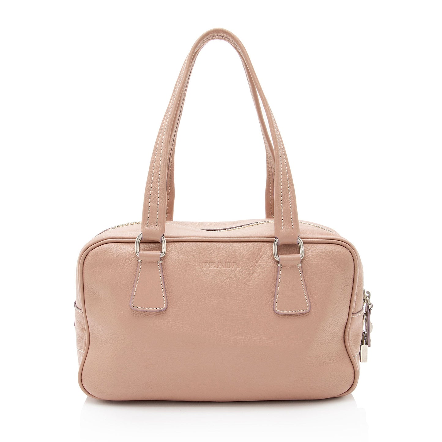Prada Vitello Daino Bauletto Satchel (SHF-YjLumA)