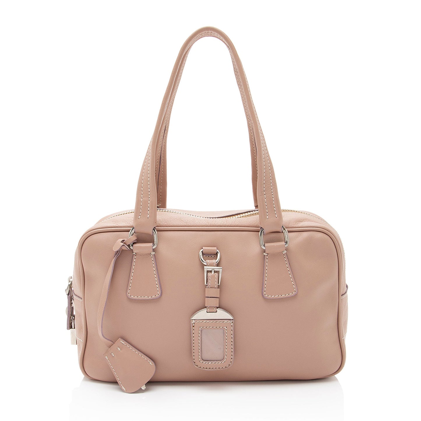 Prada Vitello Daino Bauletto Satchel (SHF-YjLumA)