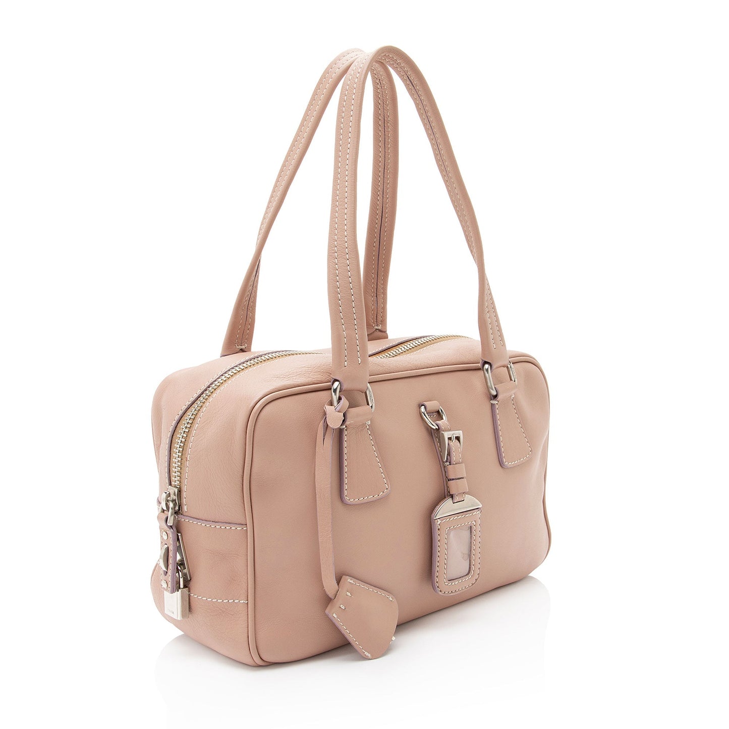 Prada Vitello Daino Bauletto Satchel (SHF-YjLumA)