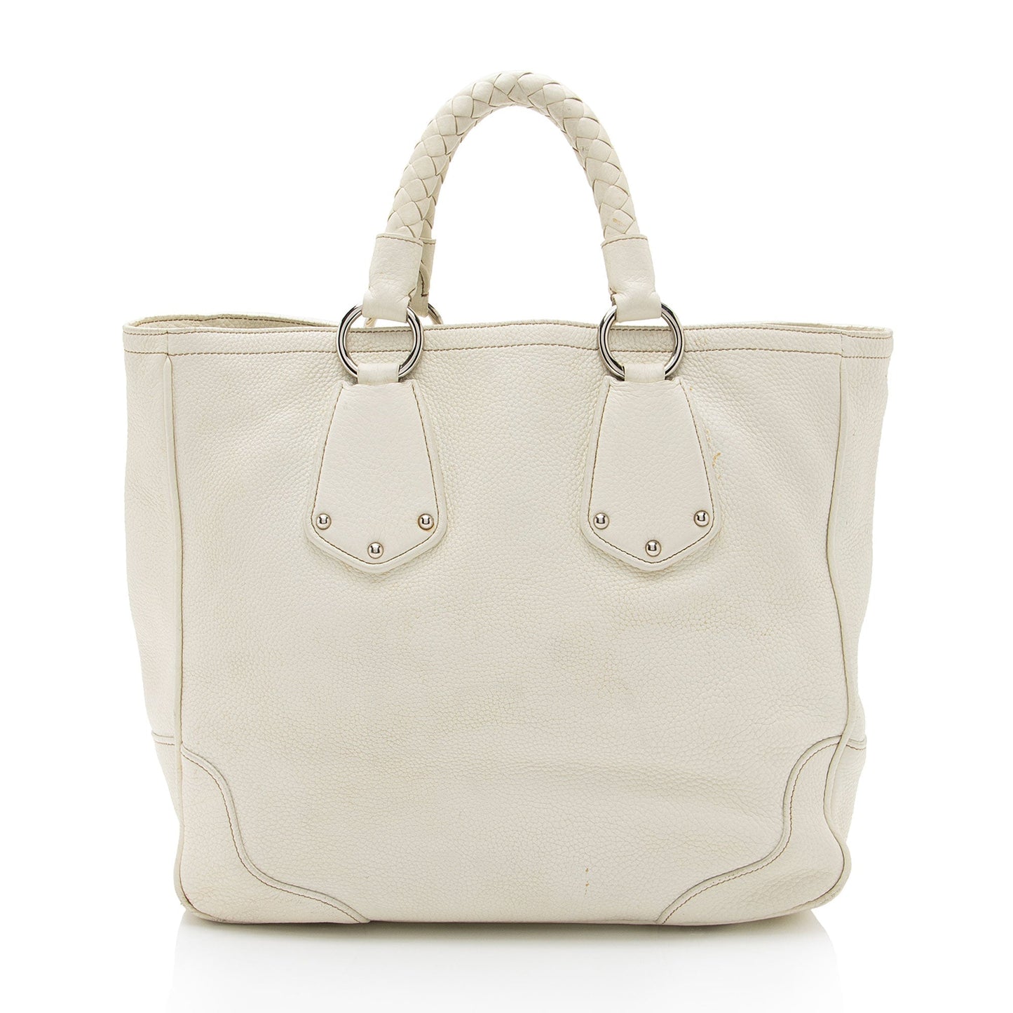 Prada Vitello Daino Braided Tote (SHF-XQ69sr)