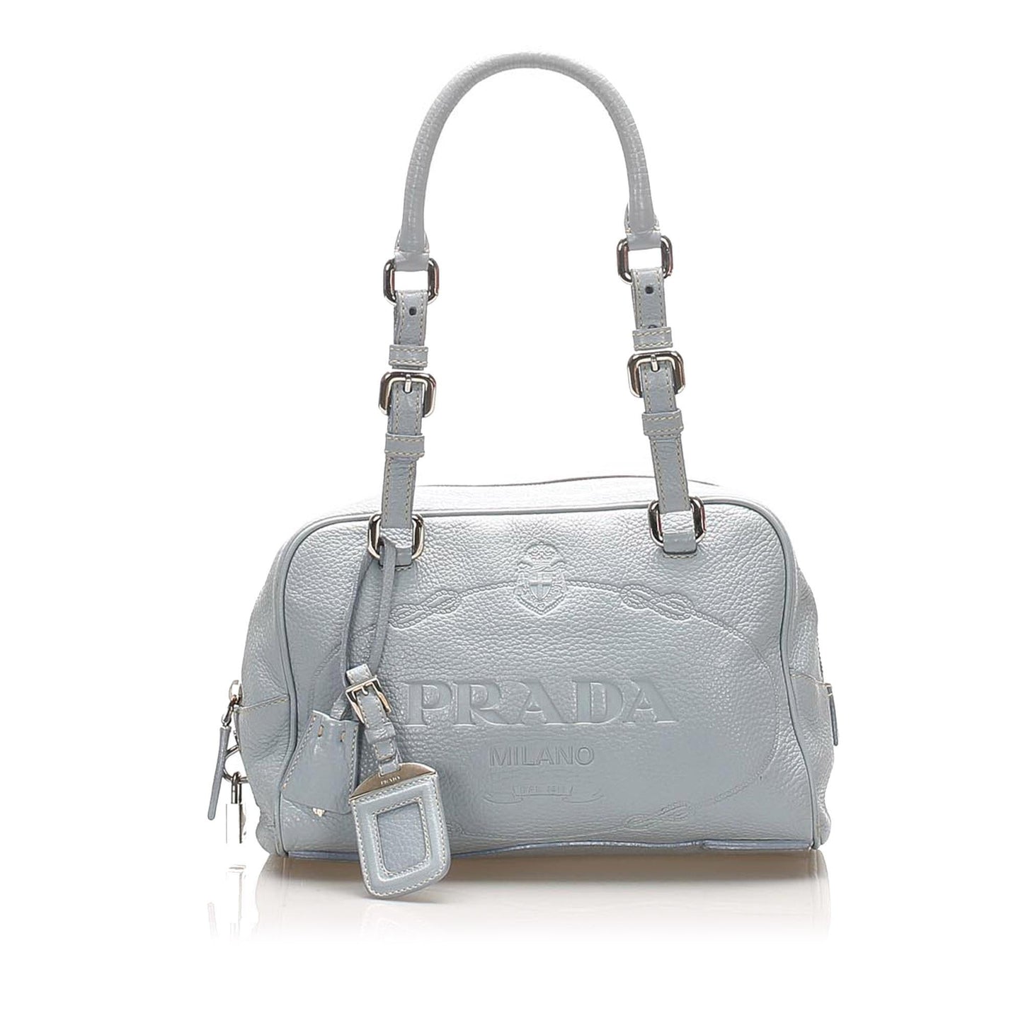 Prada Vitello Daino Canapa Logo Shoulder Bag (SHG-15327)