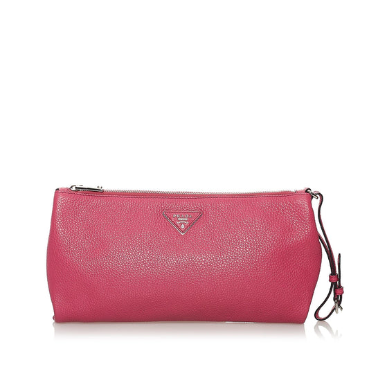 Prada Vitello Daino Clutch Bag - Ewore Bags