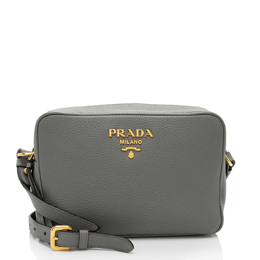 Prada Vitello Daino Double Zip Camera Bag