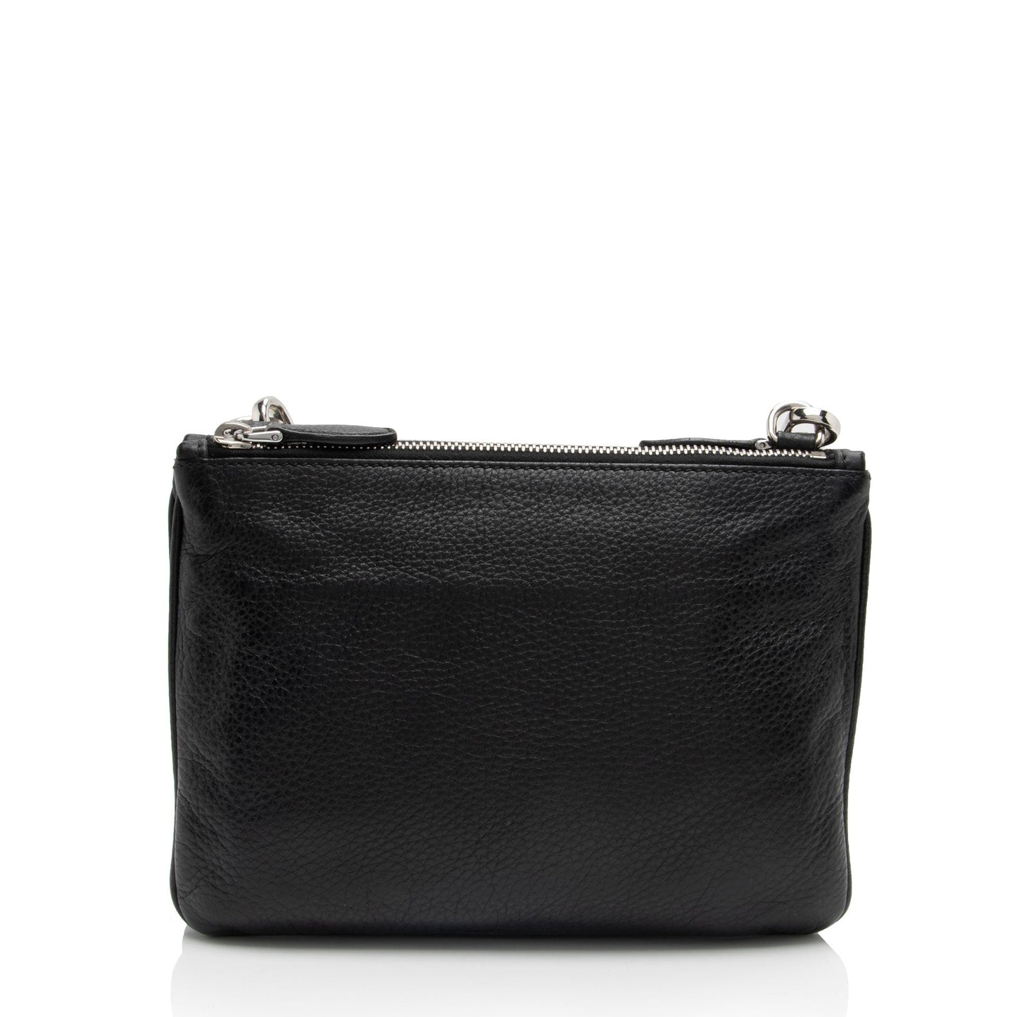 Prada Vitello Daino Double Zip Crossbody (SHF-SwcnUZ)