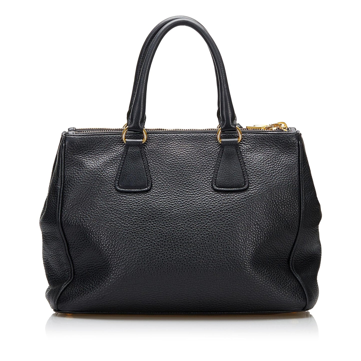 Prada Vitello Daino Double Zip Satchel (SHG-zKLSSH)