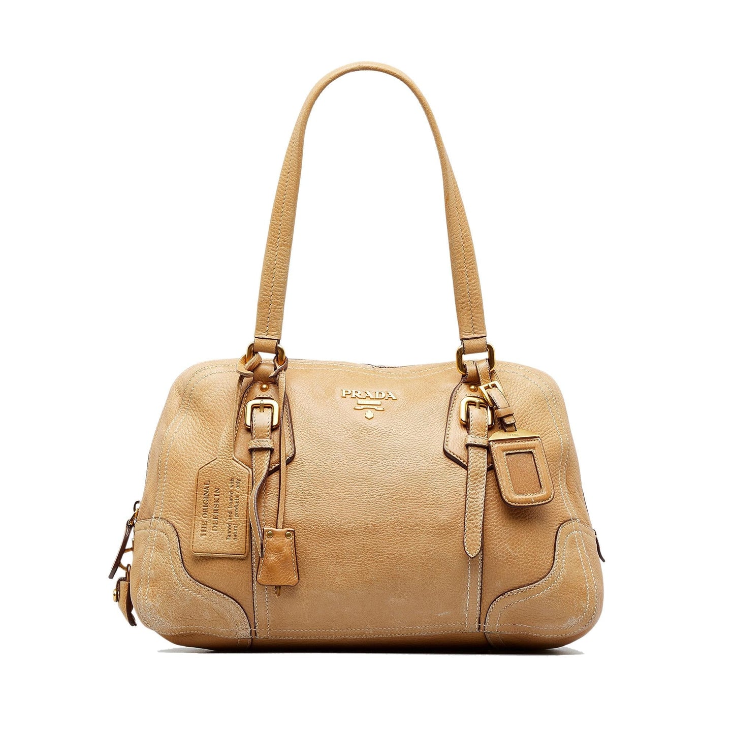 Prada Vitello Daino Frame Shoulder Bag (SHG-Pb3W9S)