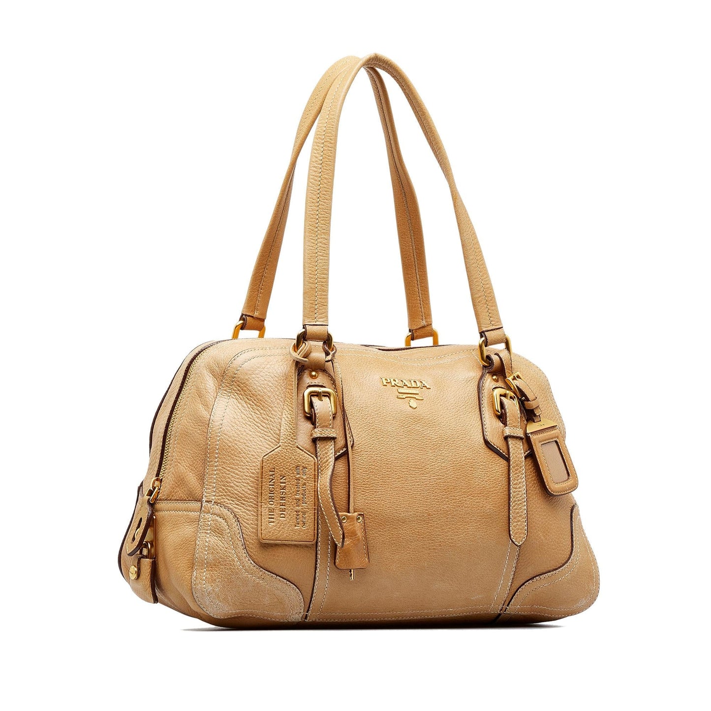 Prada Vitello Daino Frame Shoulder Bag (SHG-Pb3W9S)