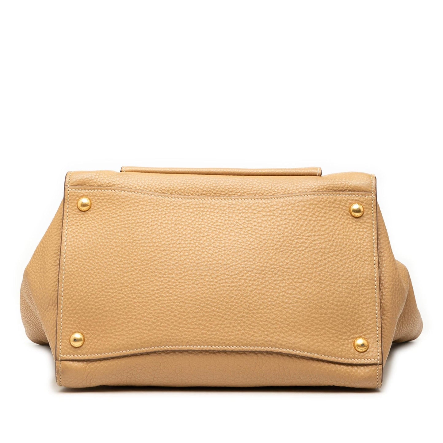 Prada Vitello Daino Front Pocket Open Convertible Tote