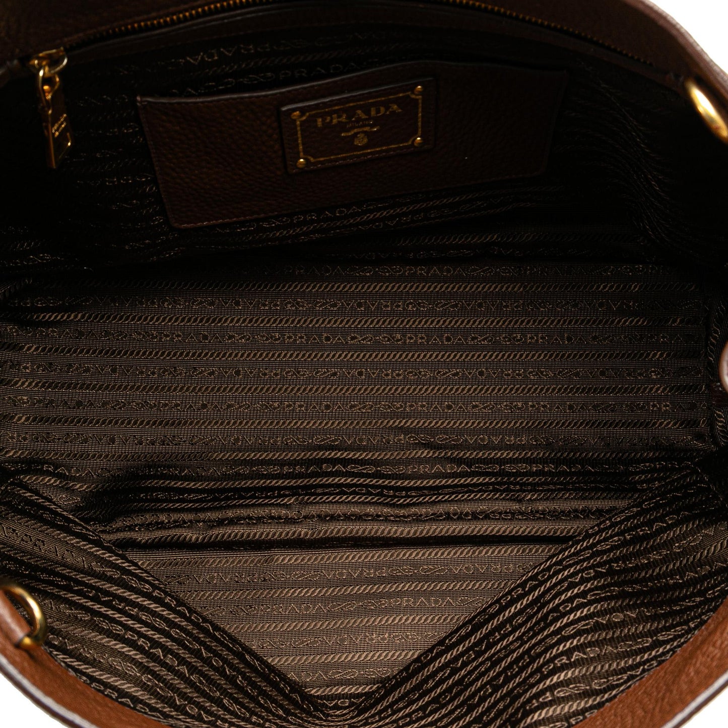 Prada Vitello Daino Open Convertible Tote