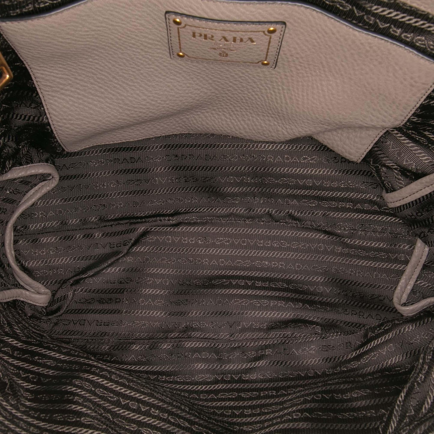 Prada Vitello Daino Open Convertible Tote