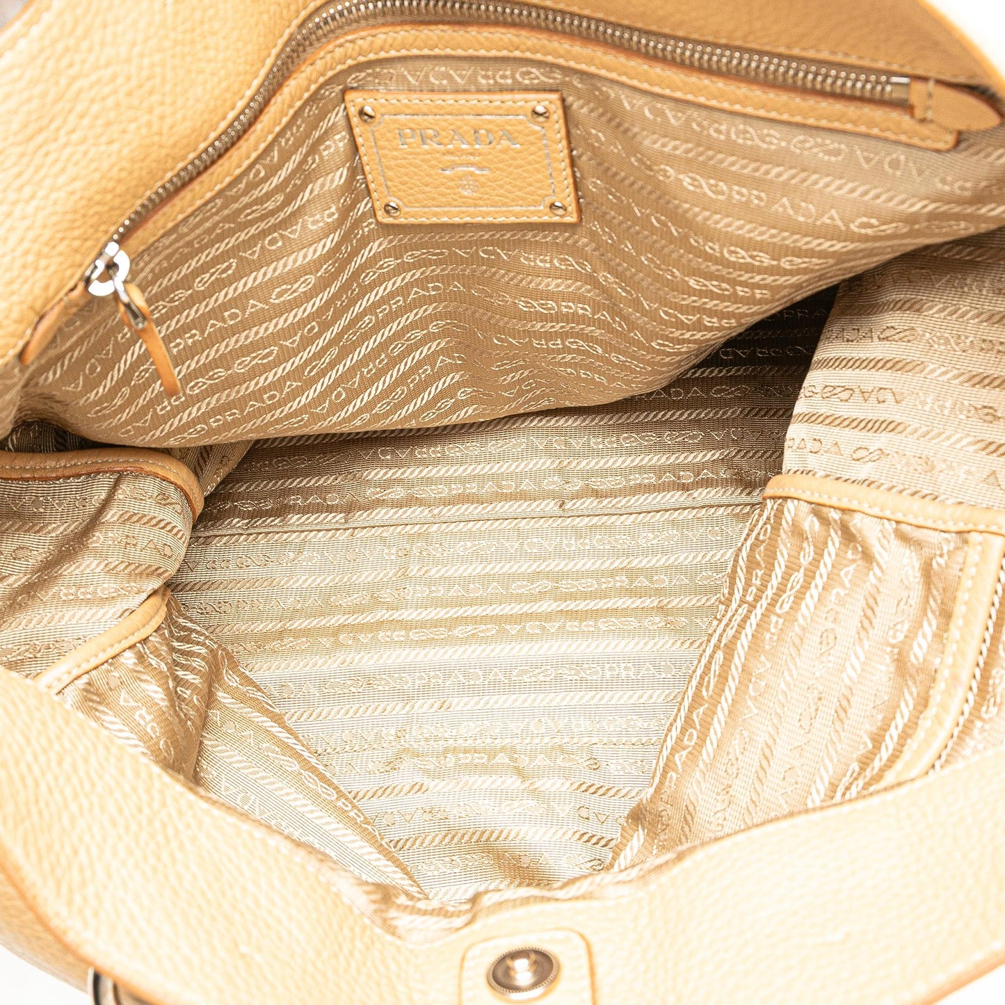 Prada Vitello Daino Open Convertible Tote