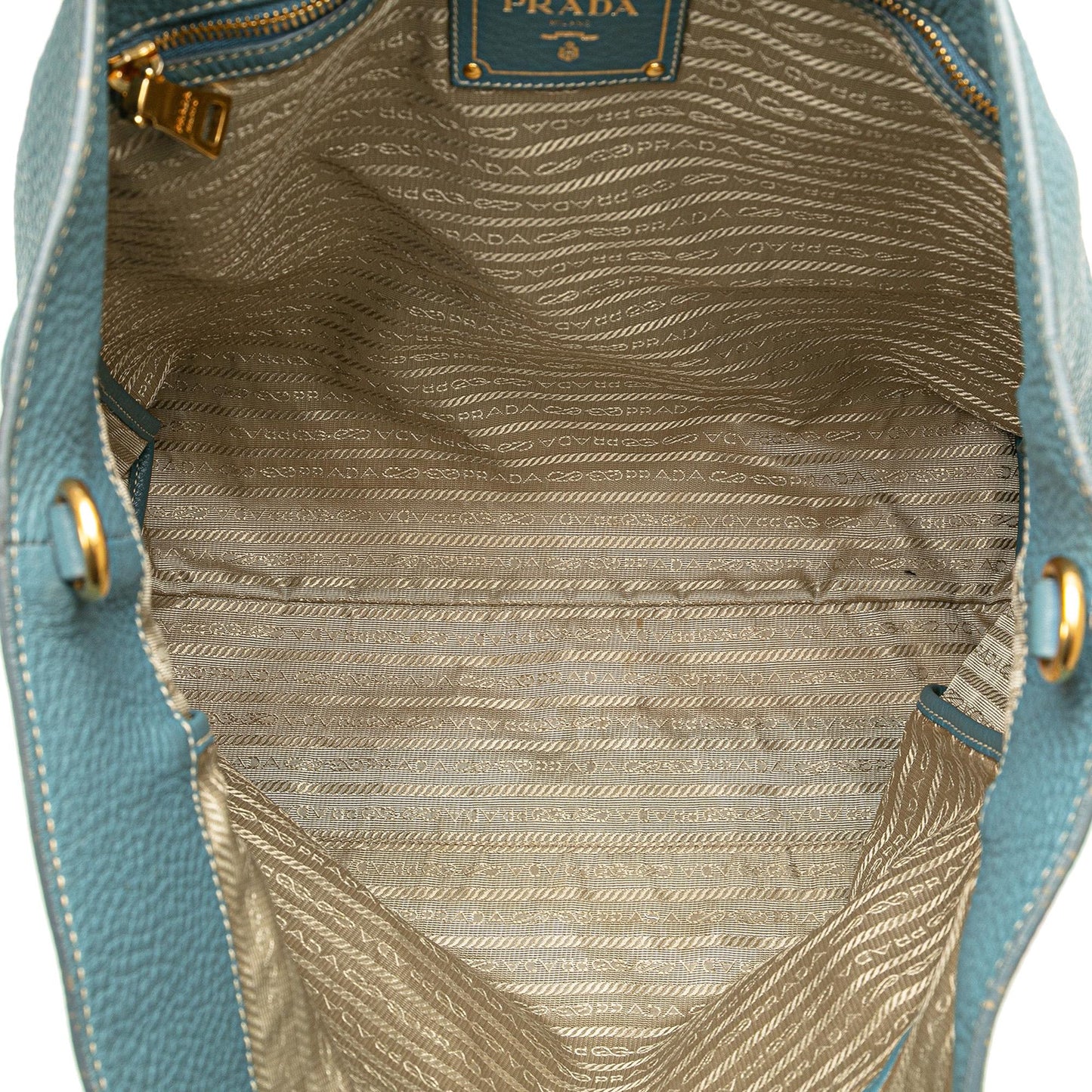 Prada Vitello Daino Open Convertible Tote