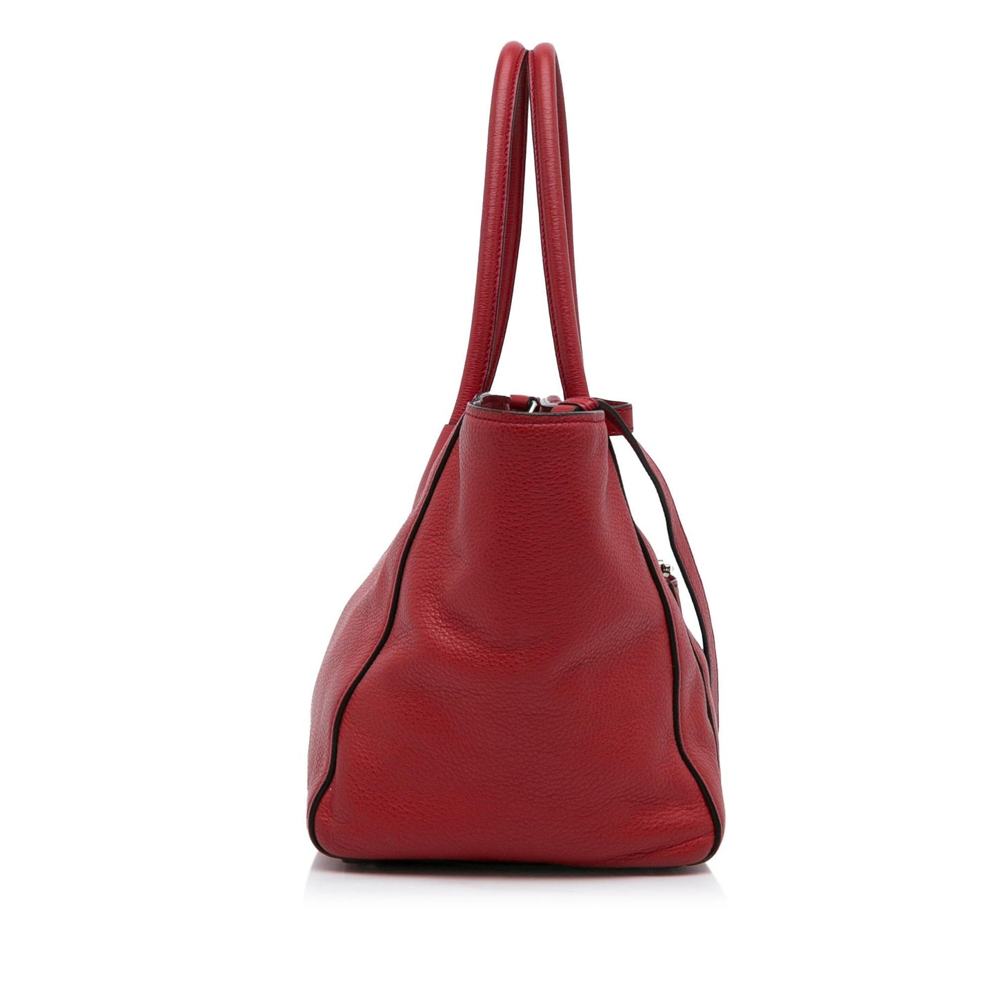 Prada Vitello Daino Pocket Satchel (SHG-O7reXq)