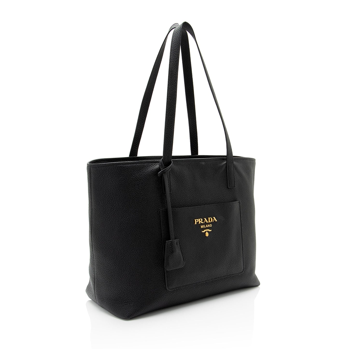 Prada Vitello Daino Pocket Shopping Tote (SHF-ArkUVK)