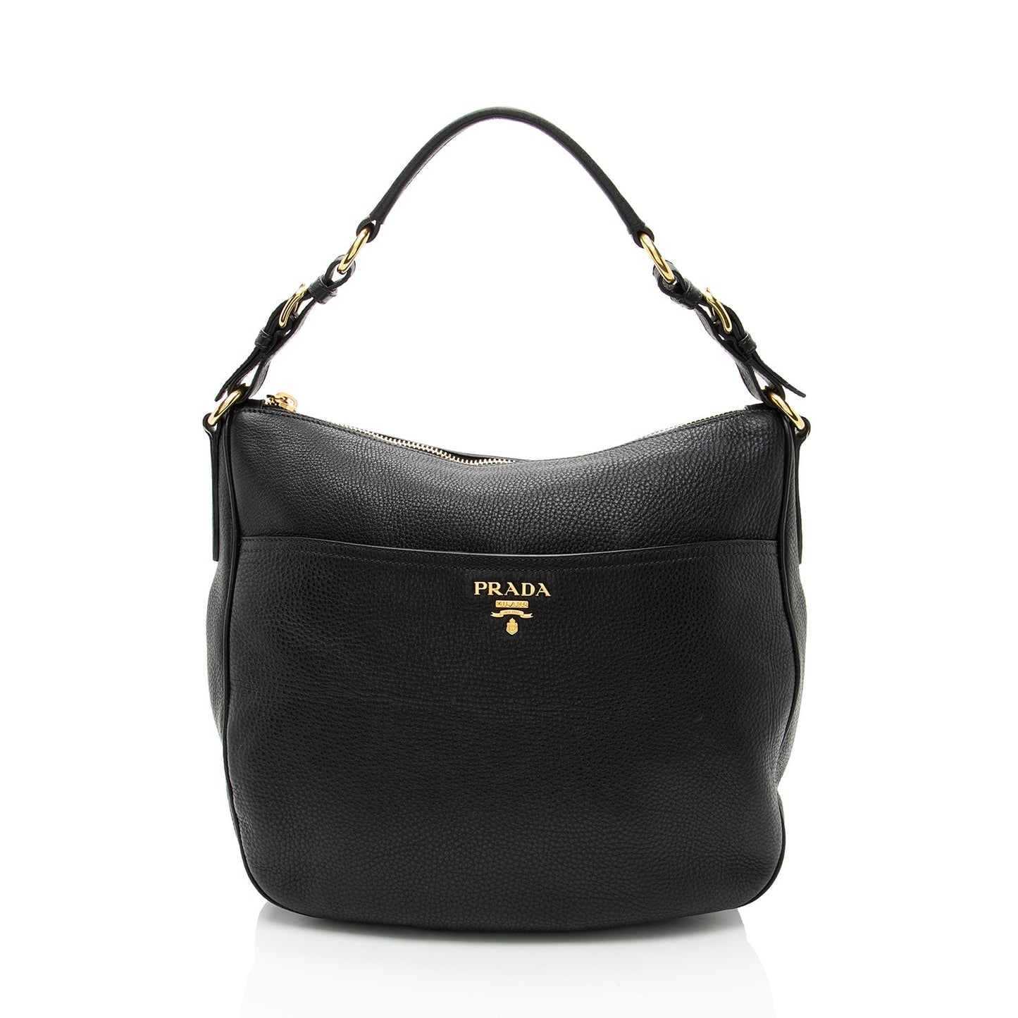 Prada Vitello Daino Pocket Small Hobo