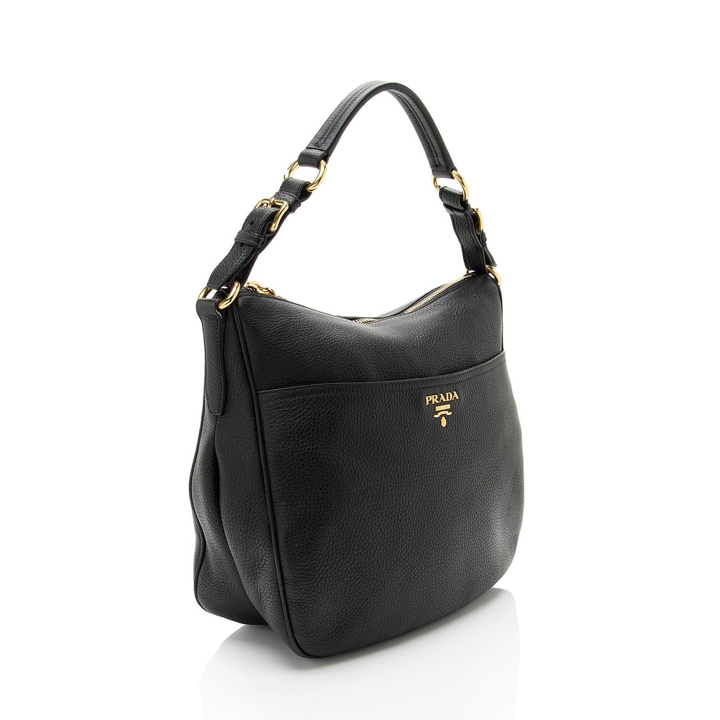 Prada Vitello Daino Pocket Small Hobo
