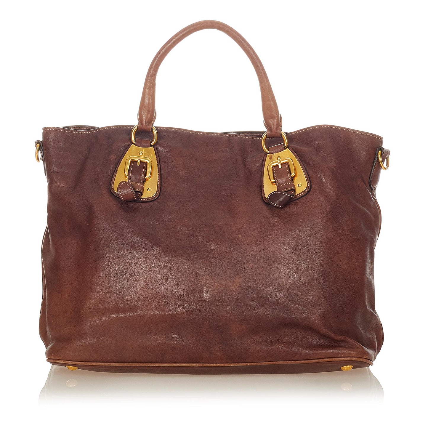 Prada Vitello Daino Satchel (SHG-26263)