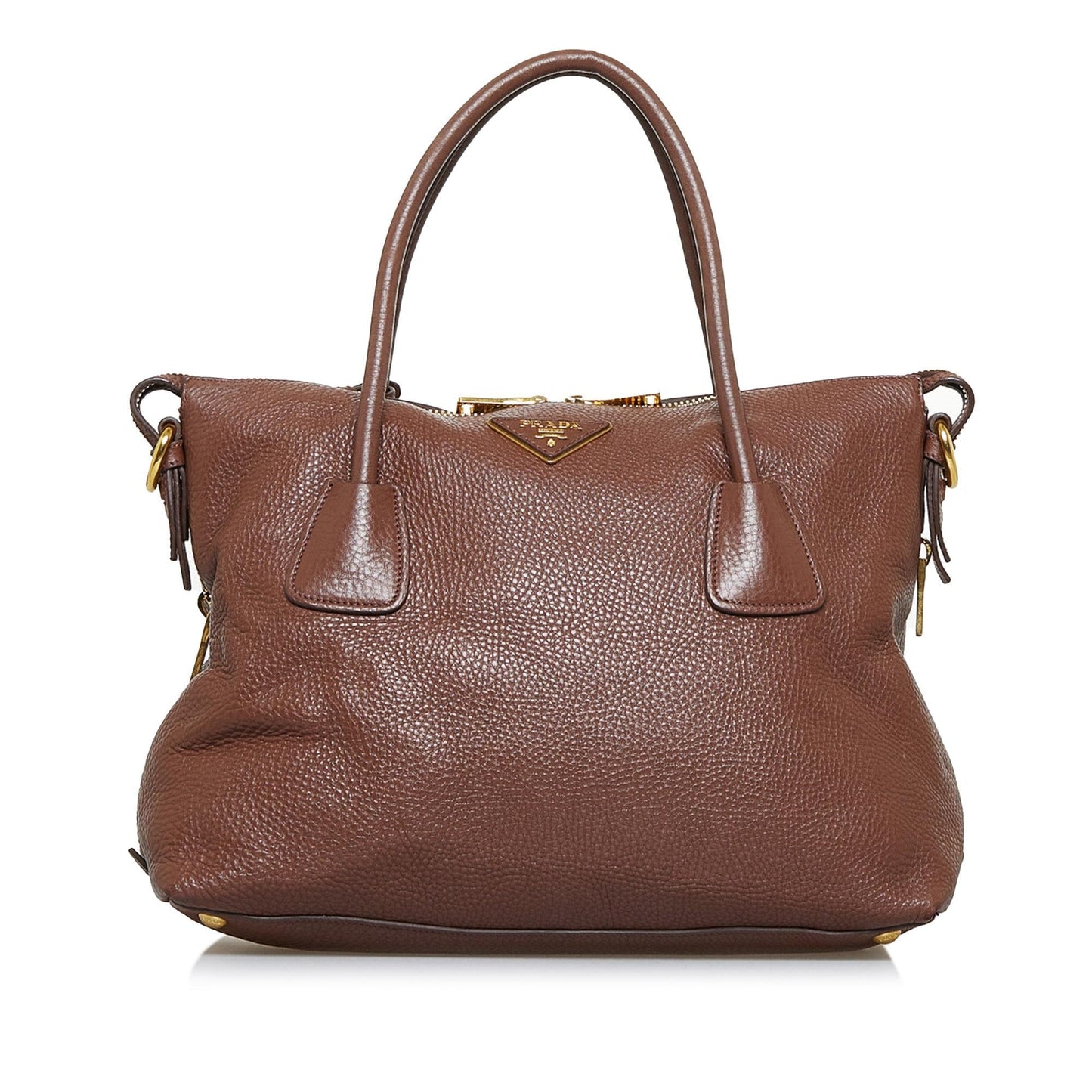 Prada Vitello Daino Satchel (SHG-qa2wh4)