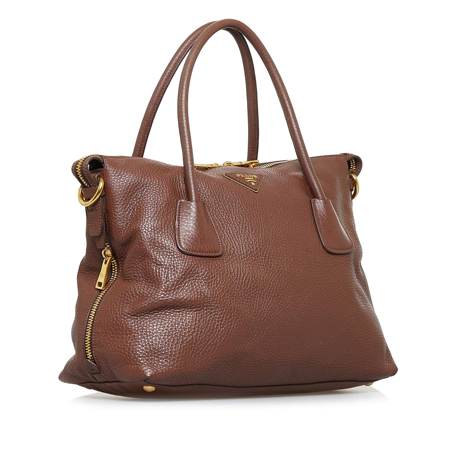 Prada Vitello Daino Satchel (SHG-qa2wh4)