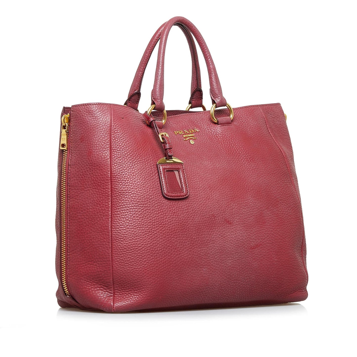 Prada Vitello Daino Satchel (SHG-6pz0Hn)
