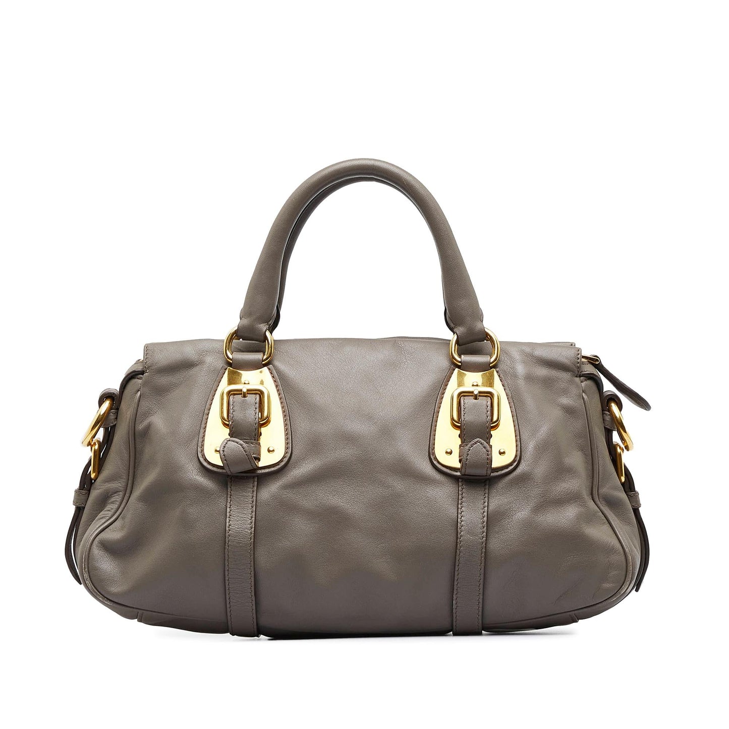 Prada Vitello Daino Satchel (SHG-esq2YX)