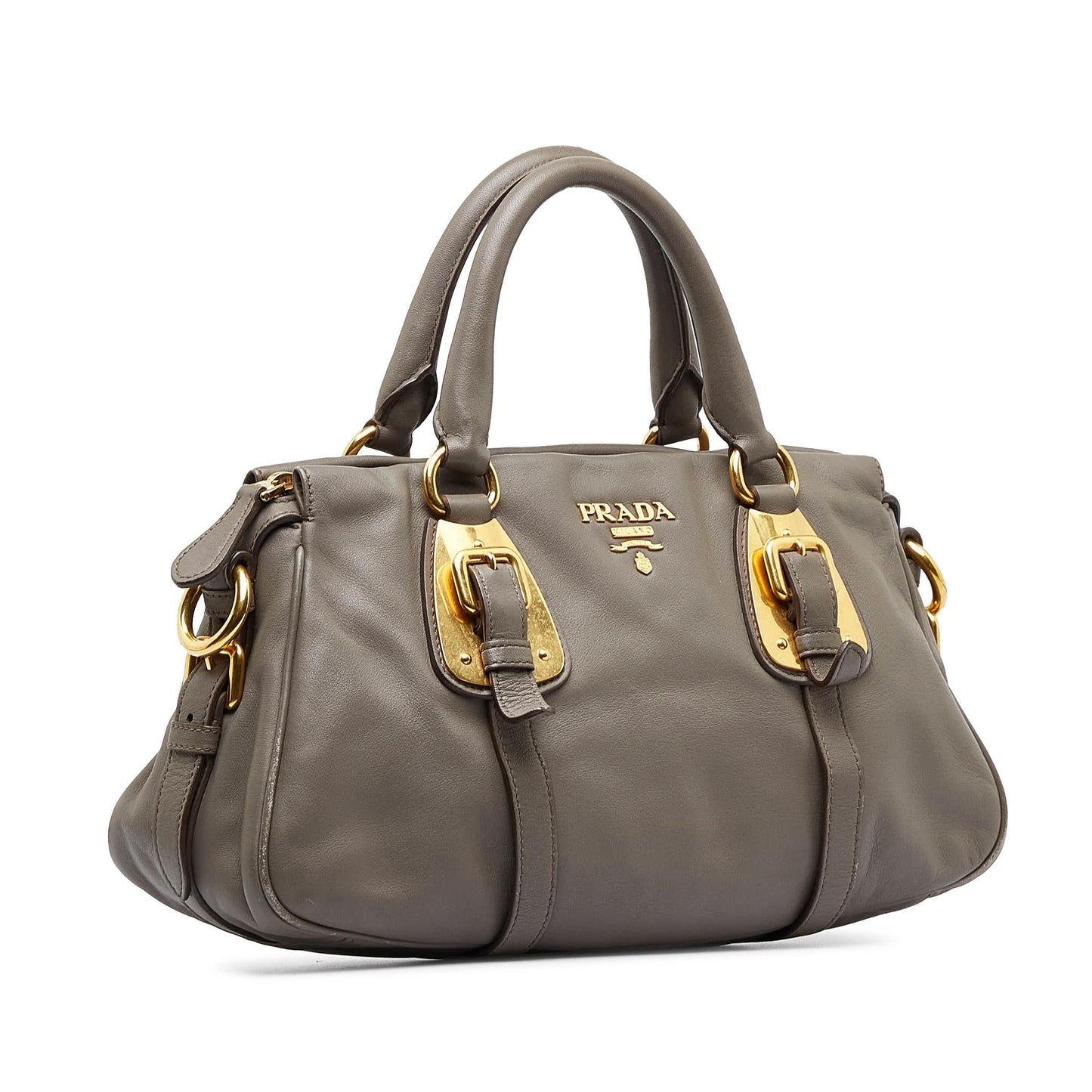 Prada Vitello Daino Satchel (SHG-esq2YX)