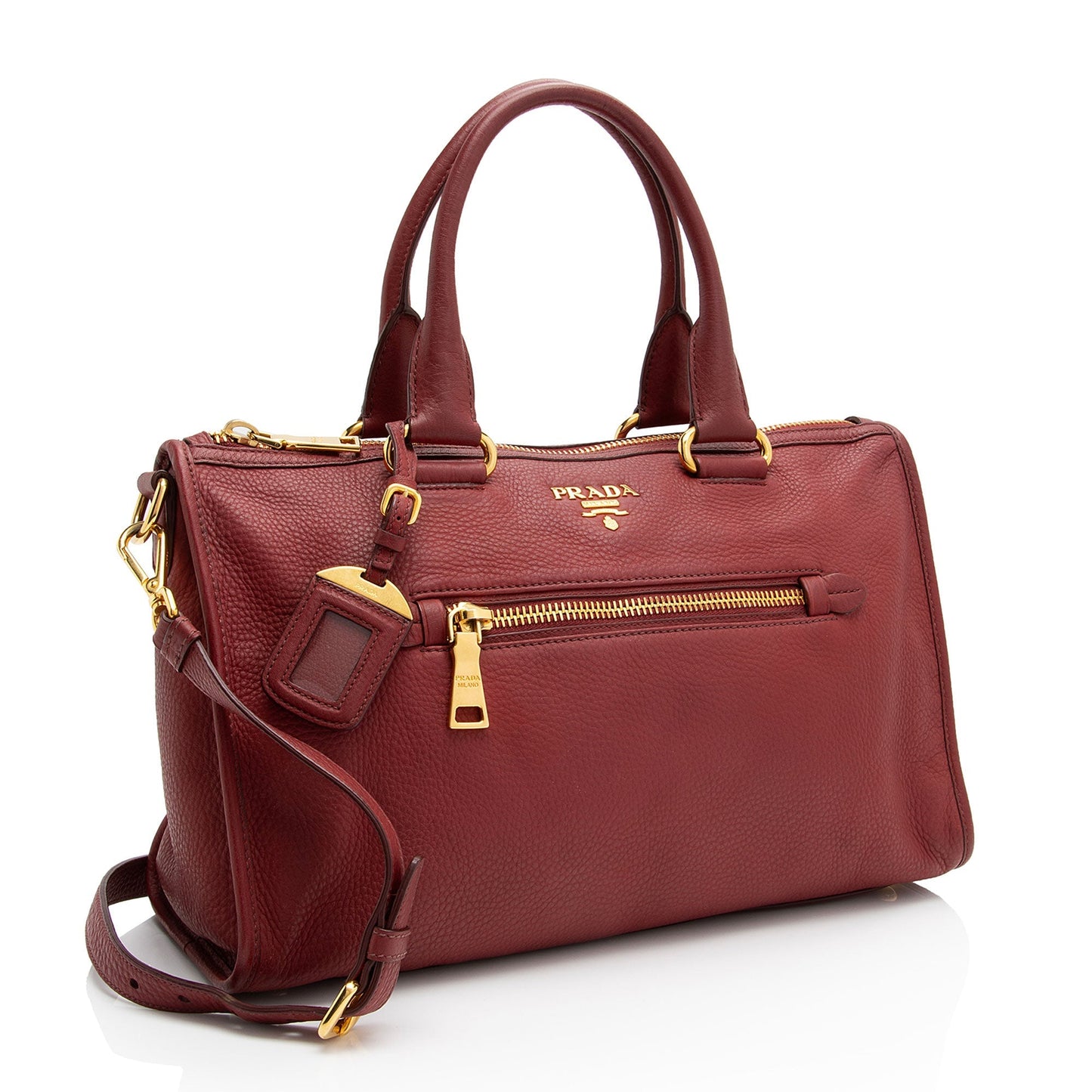 Prada Vitello Daino Satchel (SHF-yhwCjz)