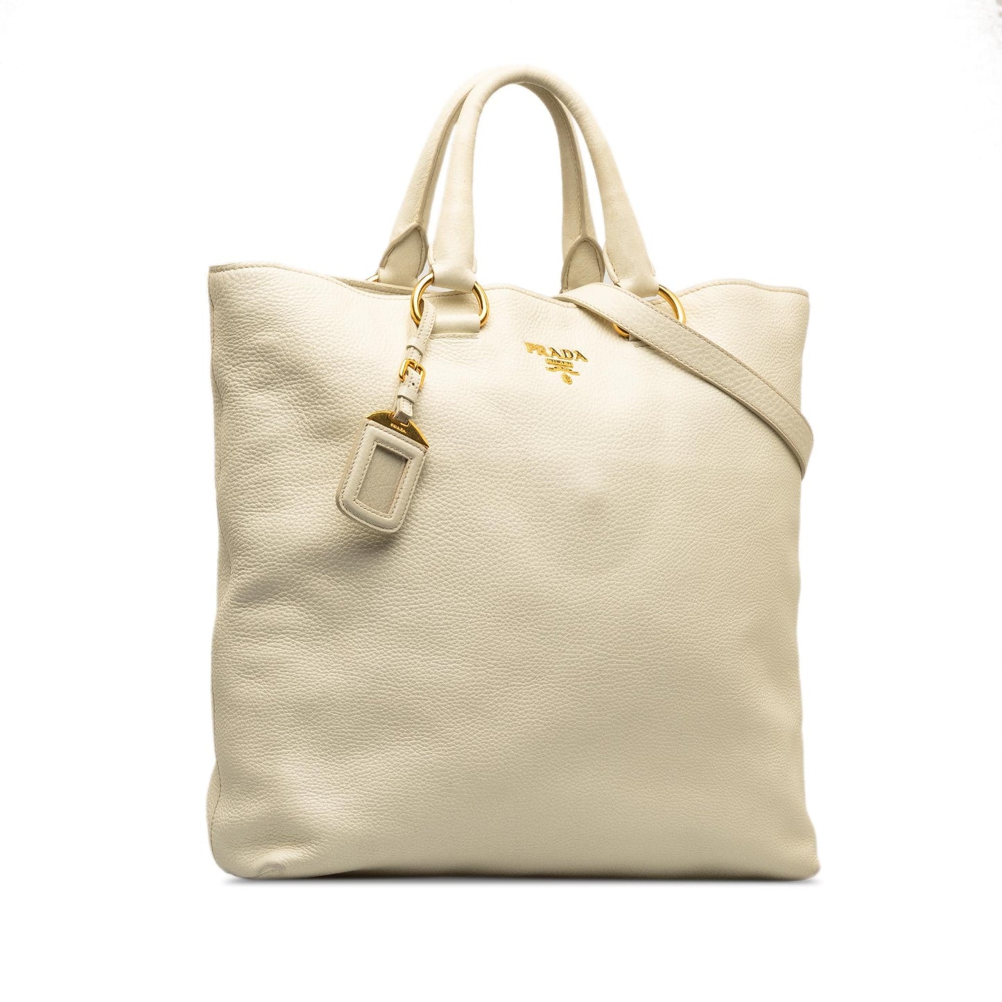 Prada Vitello Daino Satchel (SHG-AvUQf5)