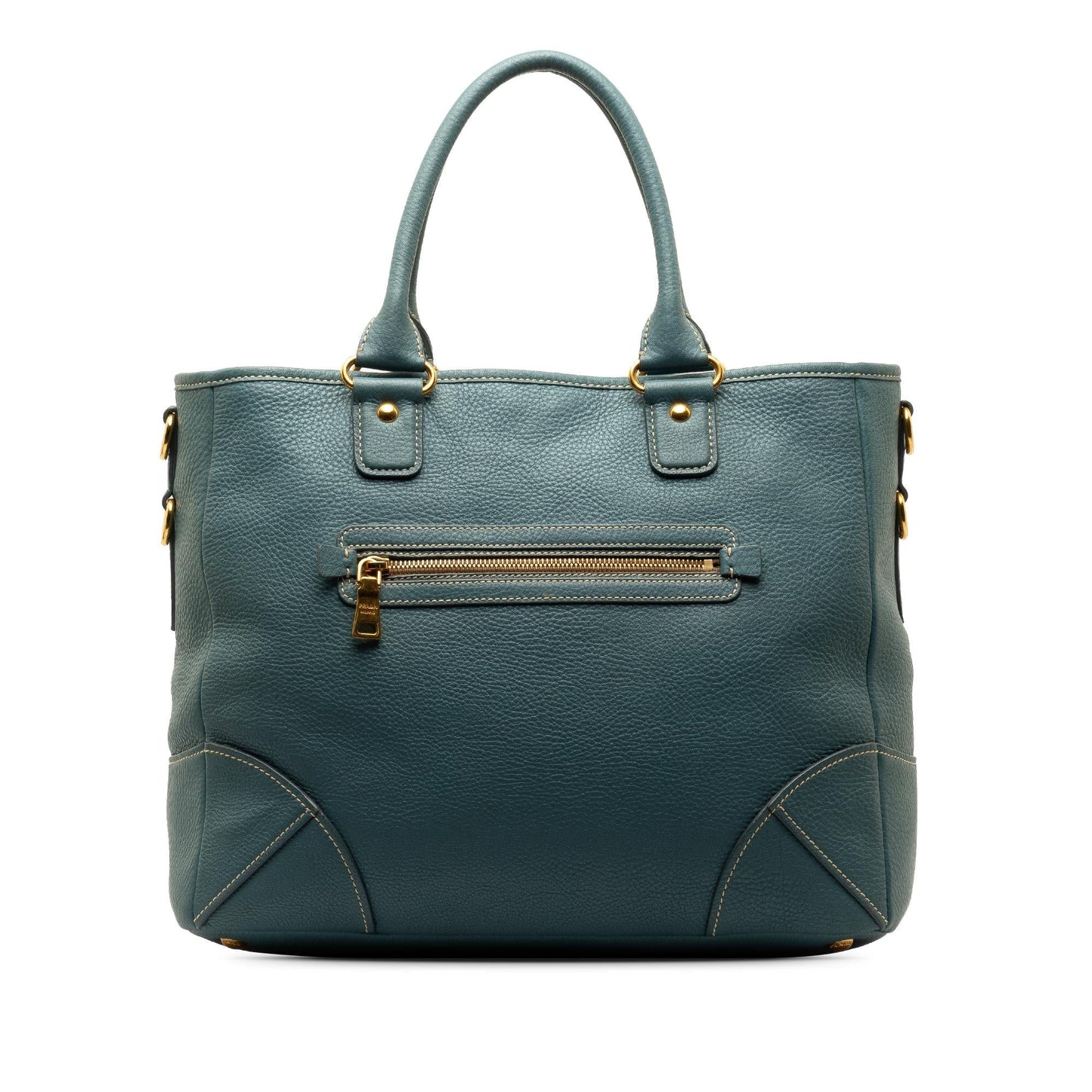 Prada Vitello Daino Satchel (SHG-3DfeGJ)